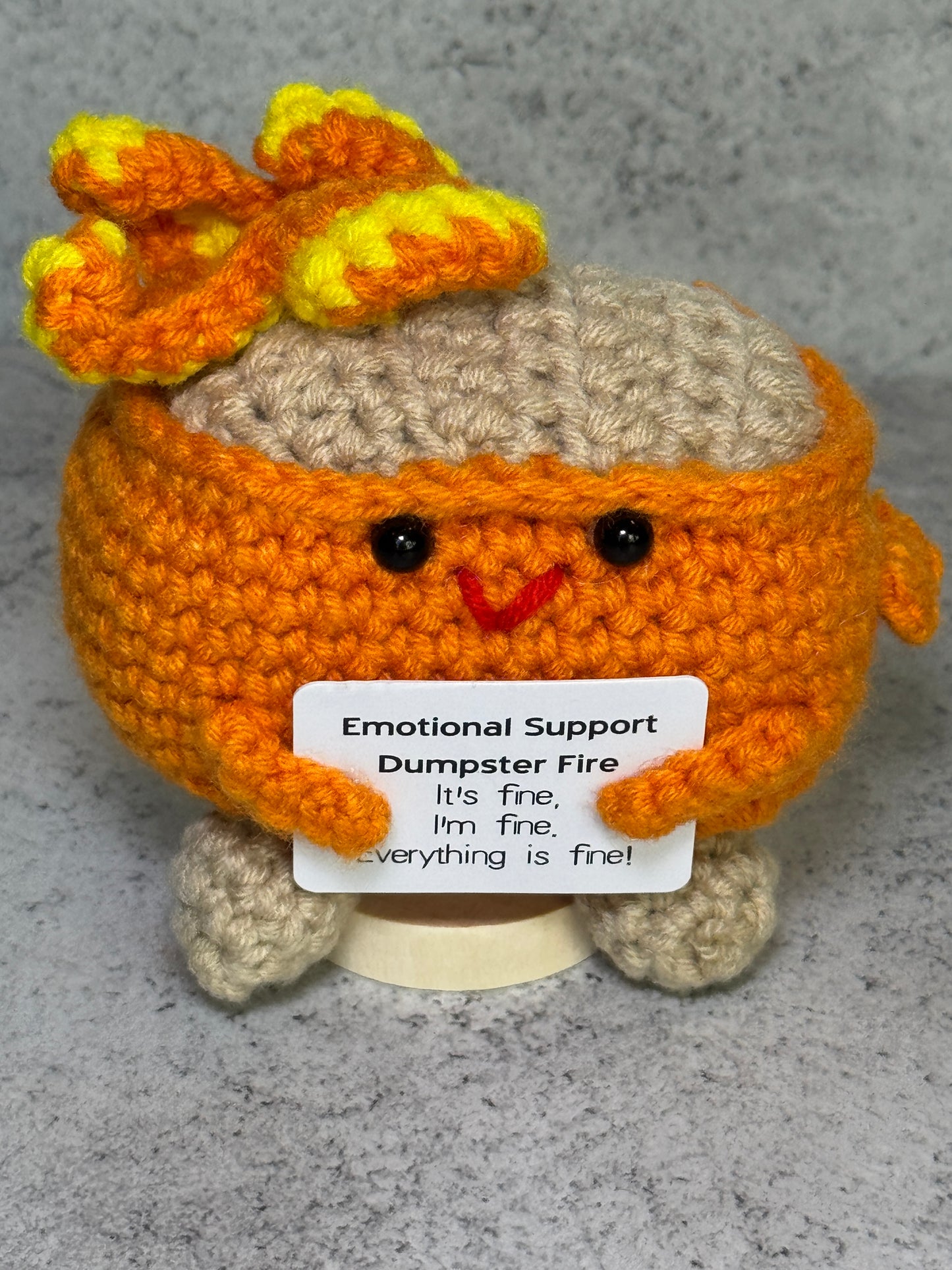 Handmade Crochet Positivity Plush – Uplifting Gifts & Home Décor by CraftnCrumble LLC