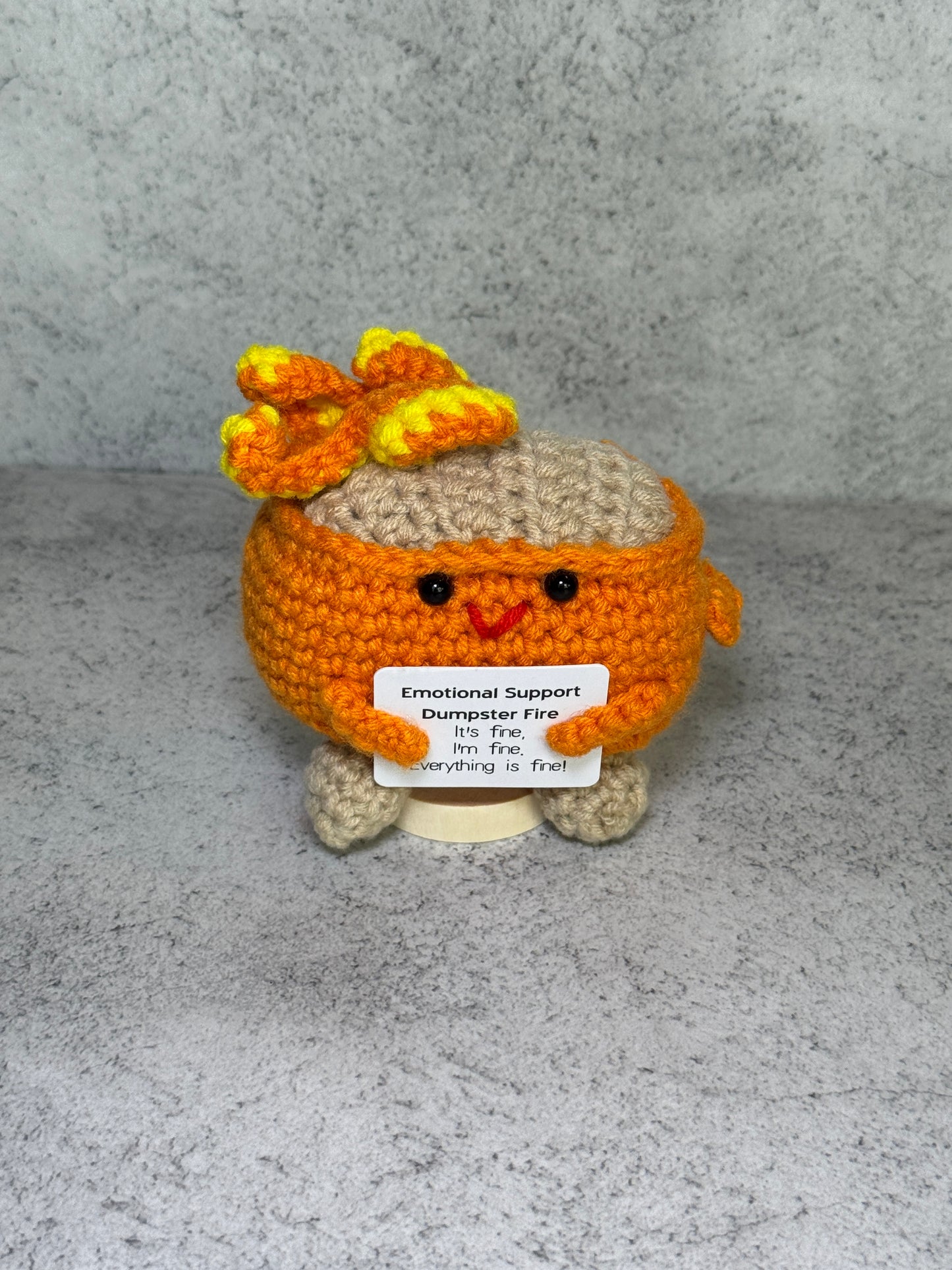 Handmade Crochet Positivity Plush – Uplifting Gifts & Home Décor by CraftnCrumble LLC