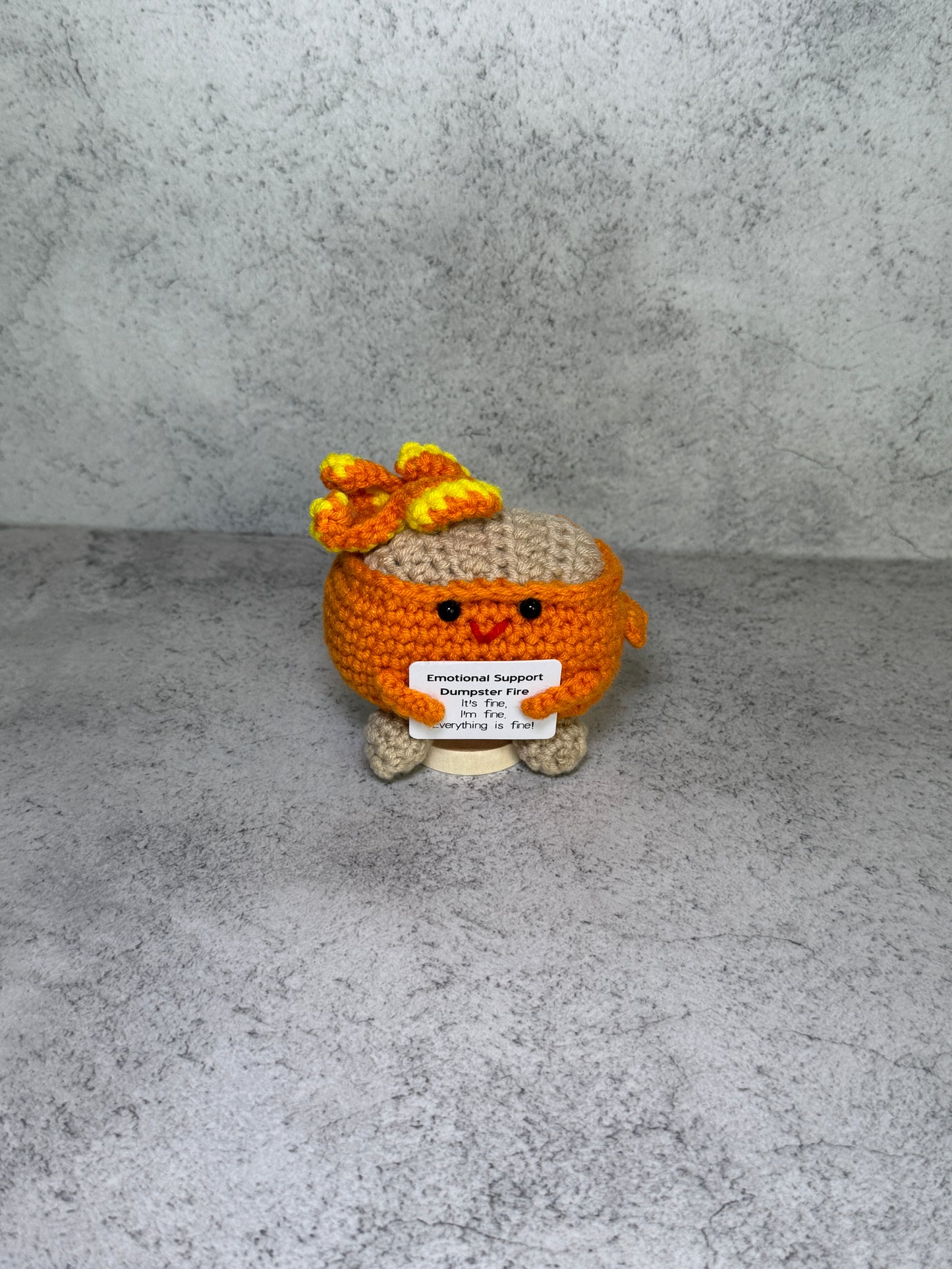 Handmade Crochet Positivity Plush – Uplifting Gifts & Home Décor by CraftnCrumble LLC