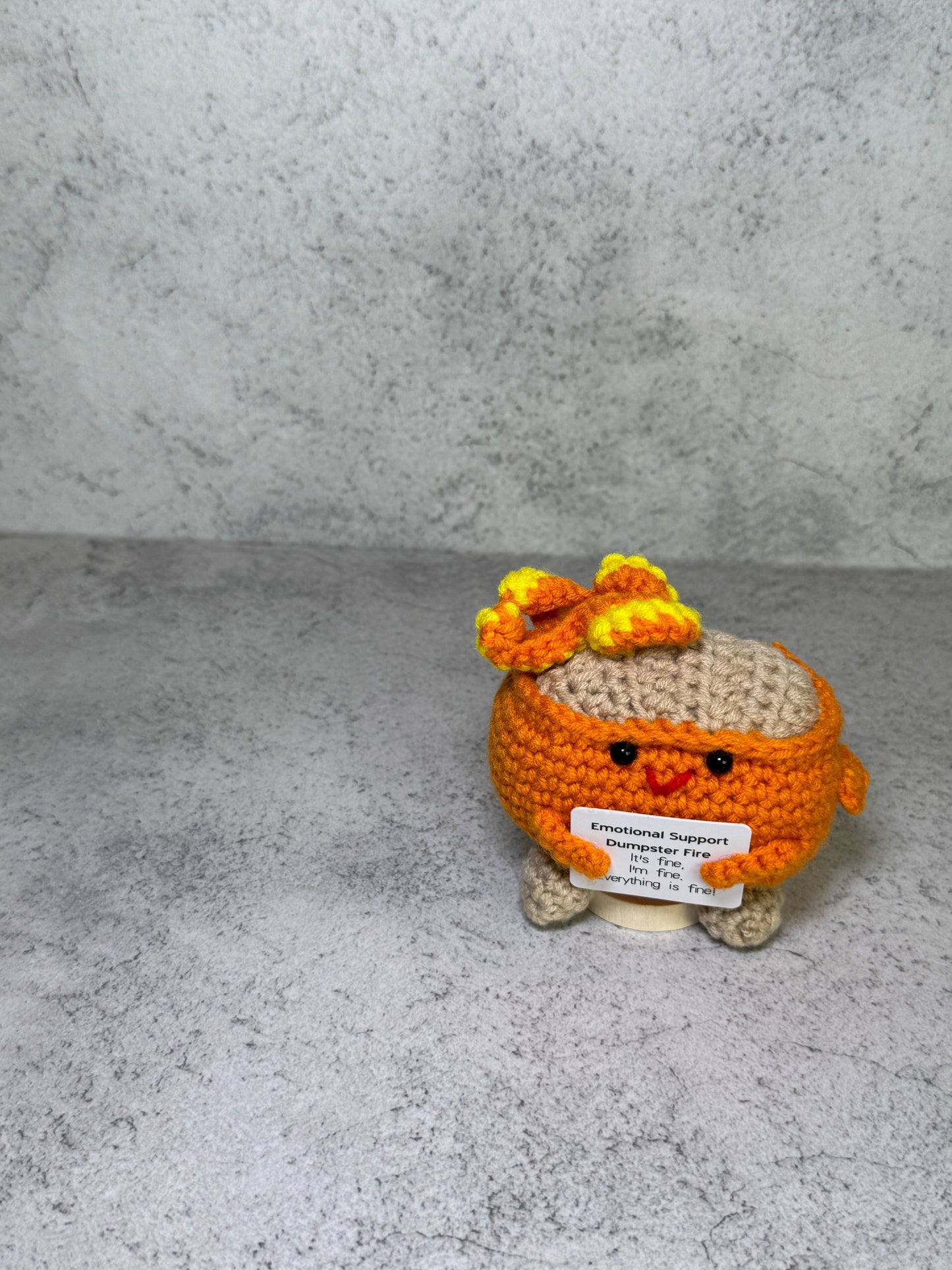 Handmade Crochet Positivity Plush – Uplifting Gifts & Home Décor by CraftnCrumble LLC