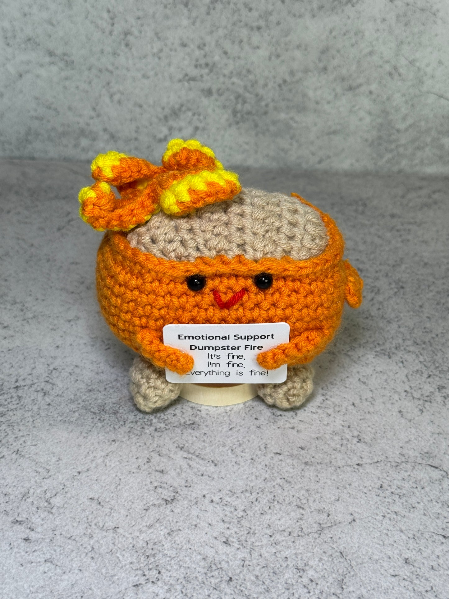 Handmade Crochet Positivity Plush – Uplifting Gifts & Home Décor by CraftnCrumble LLC