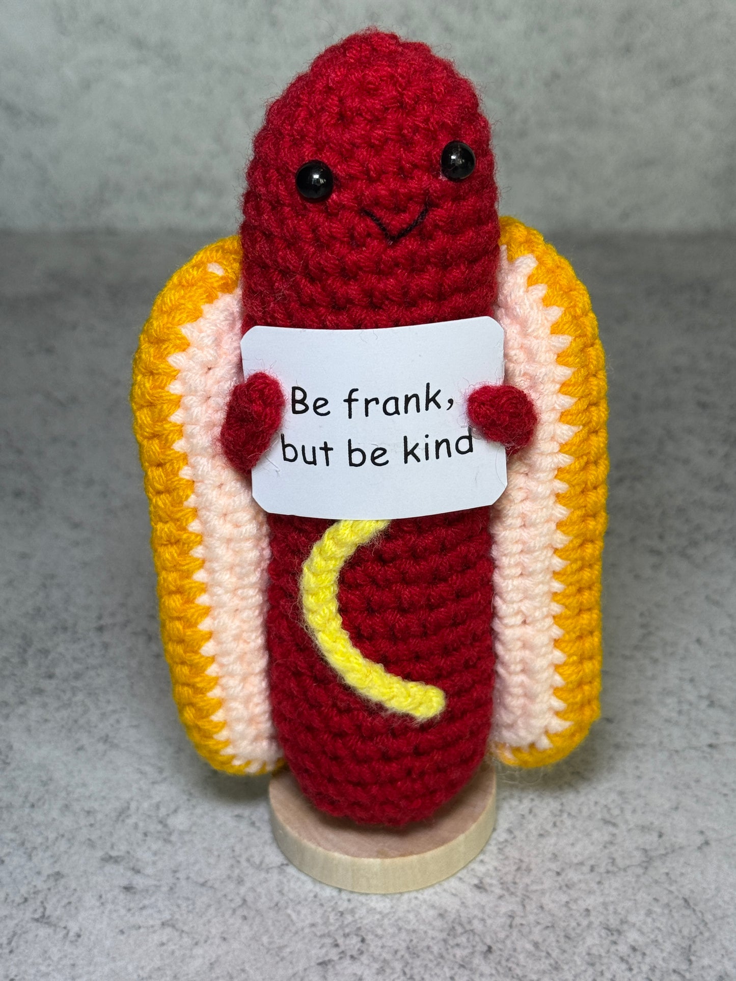 Handmade Crochet Positivity Plush – Uplifting Gifts & Home Décor by CraftnCrumble LLC