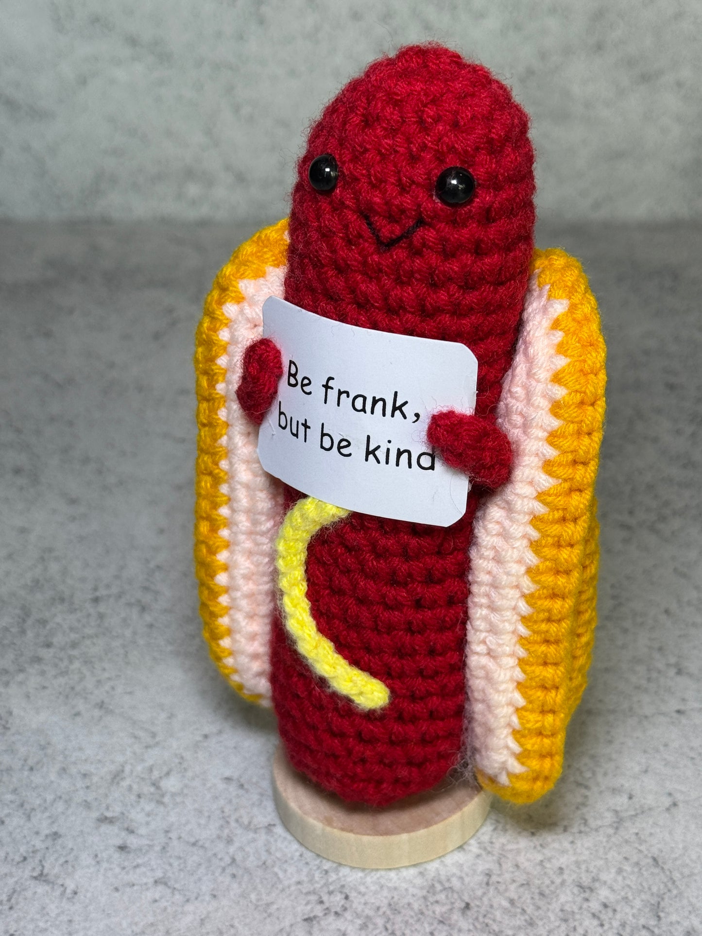 Handmade Crochet Positivity Plush – Uplifting Gifts & Home Décor by CraftnCrumble LLC