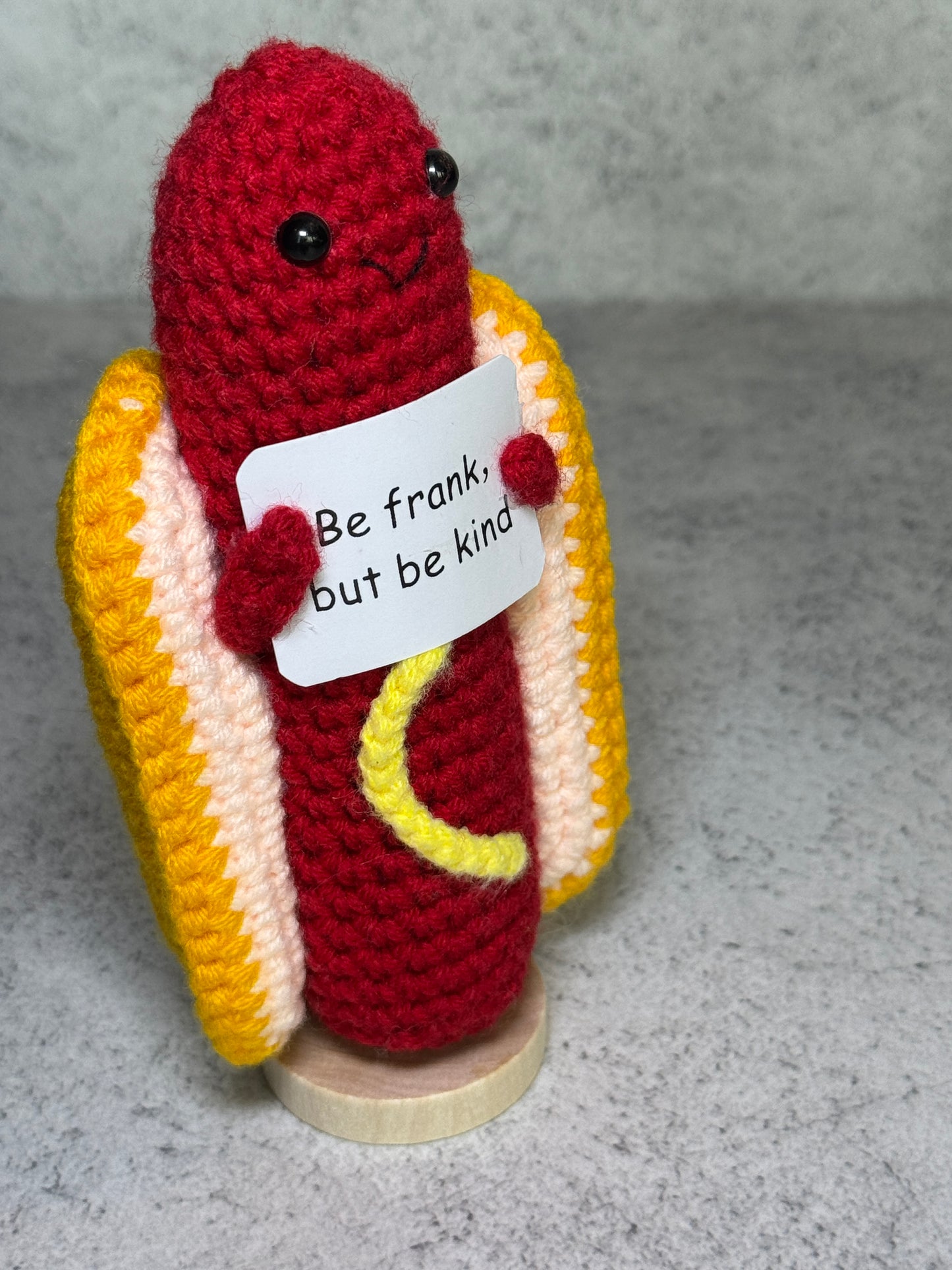 Handmade Crochet Positivity Plush – Uplifting Gifts & Home Décor by CraftnCrumble LLC