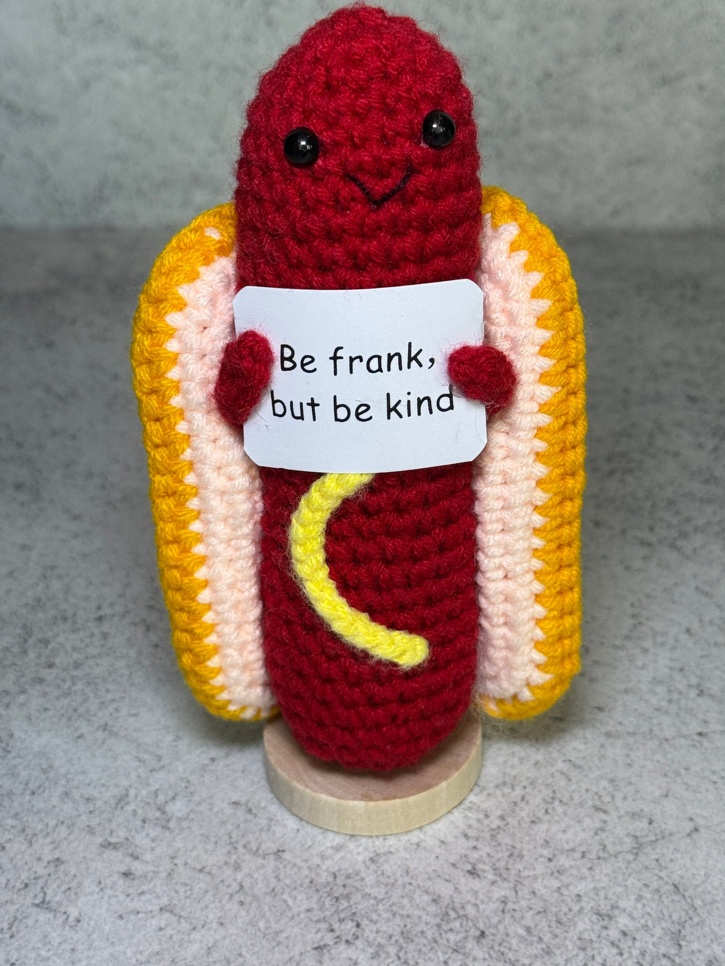 Handmade Crochet Positivity Plush – Uplifting Gifts & Home Décor by CraftnCrumble LLC