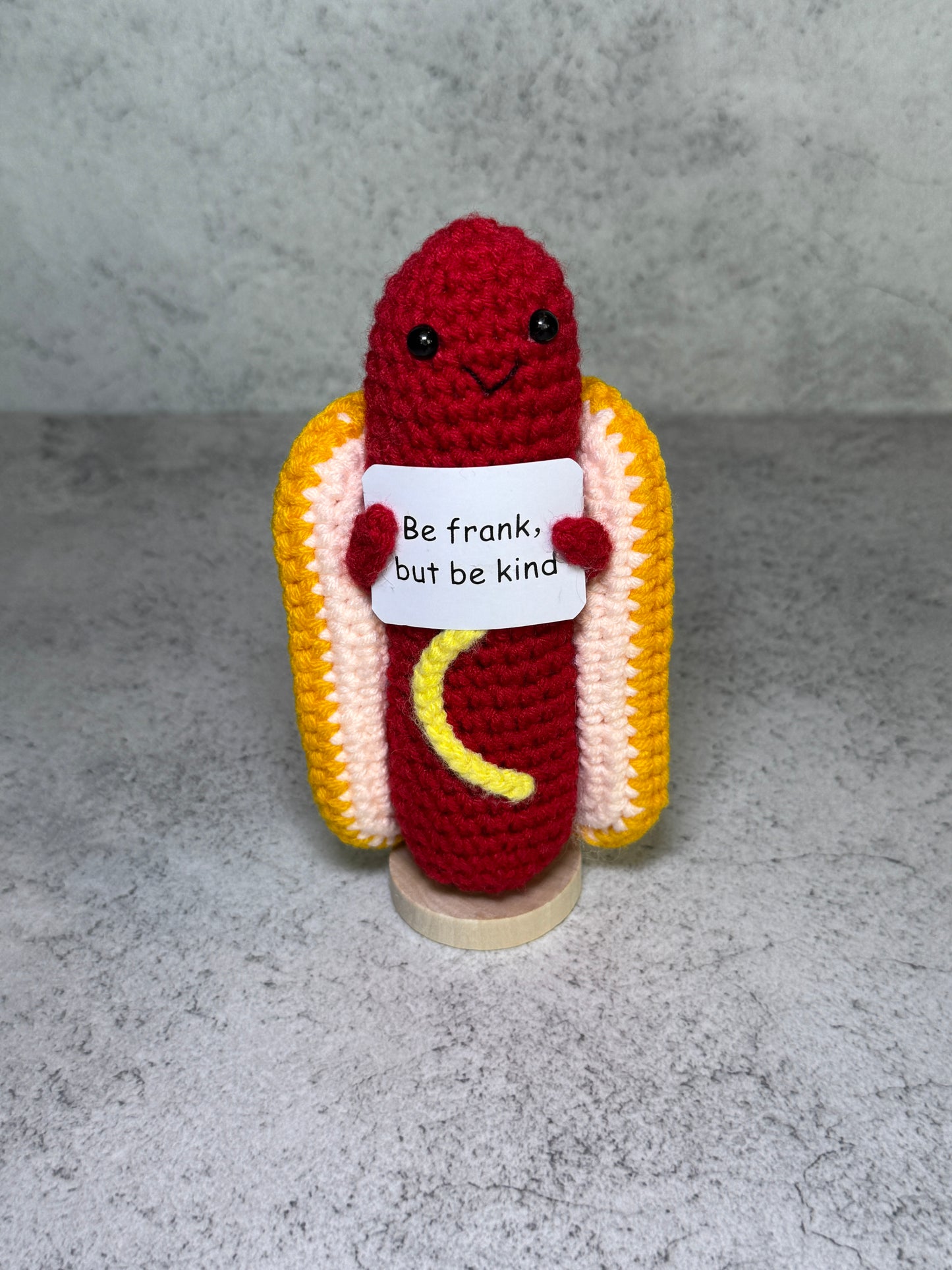 Handmade Crochet Positivity Plush – Uplifting Gifts & Home Décor by CraftnCrumble LLC