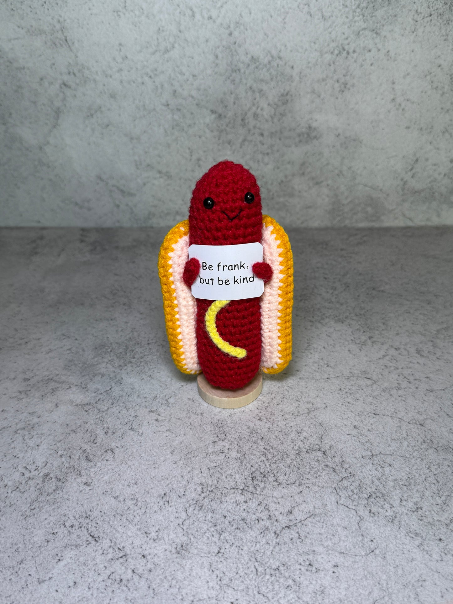Handmade Crochet Positivity Plush – Uplifting Gifts & Home Décor by CraftnCrumble LLC