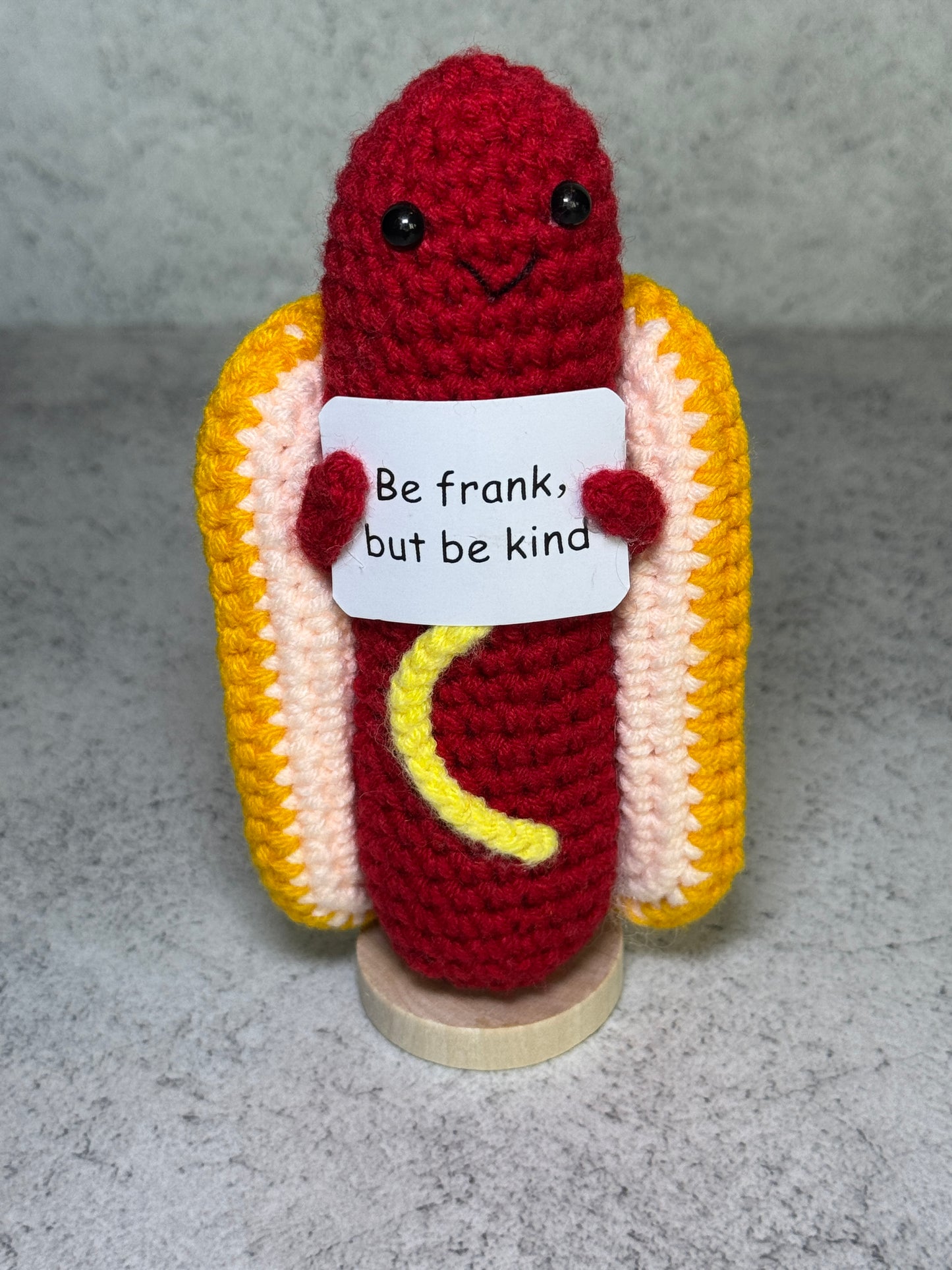 Handmade Crochet Positivity Plush – Uplifting Gifts & Home Décor by CraftnCrumble LLC