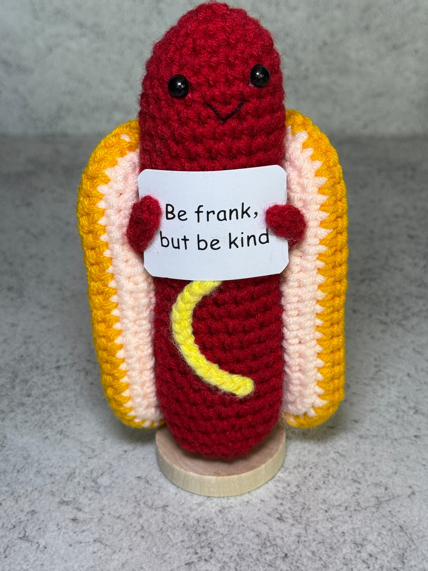 Handmade Crochet Positivity Plush – Uplifting Gifts & Home Décor by CraftnCrumble LLC