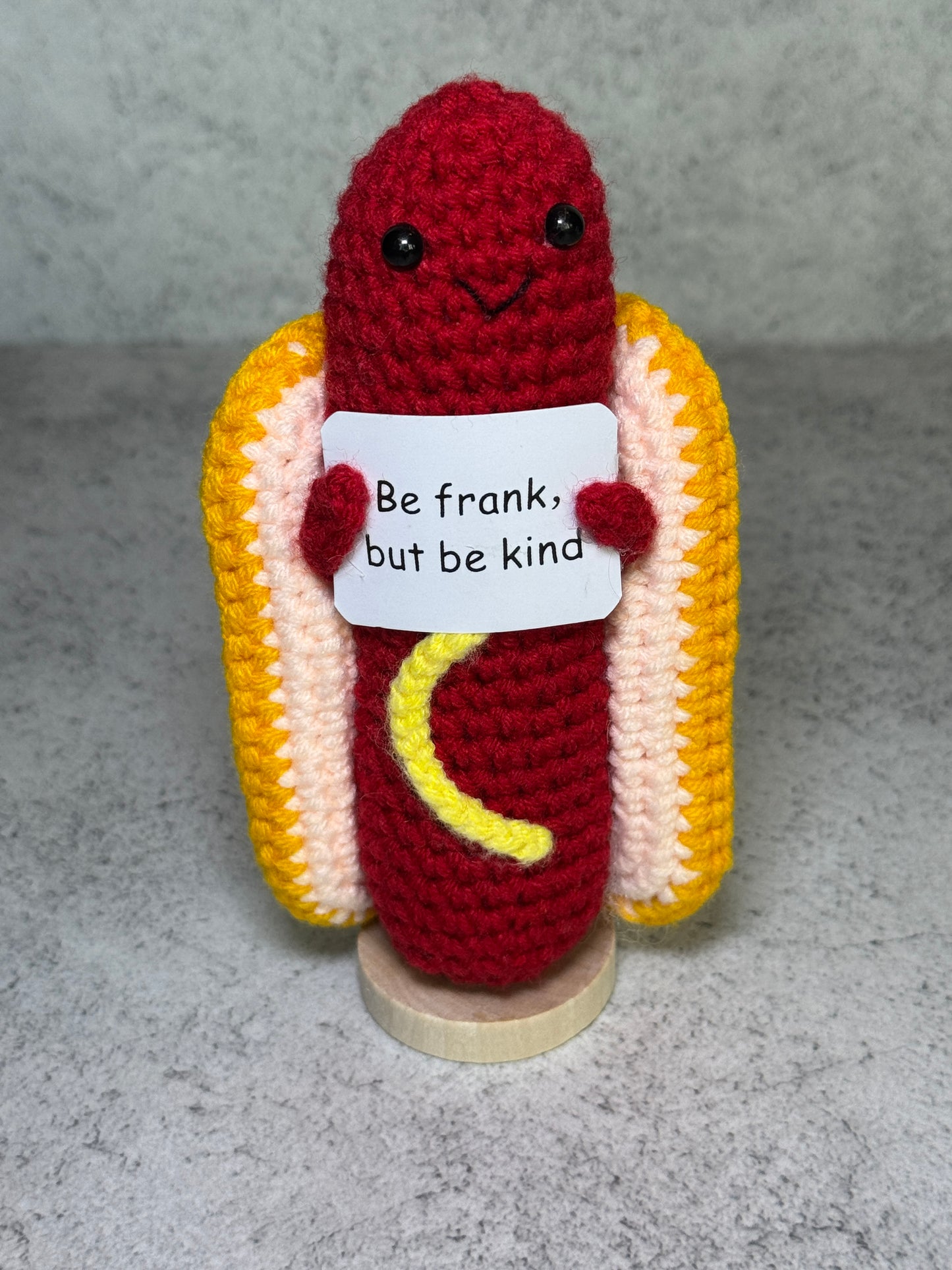 Handmade Crochet Positivity Plush – Uplifting Gifts & Home Décor by CraftnCrumble LLC
