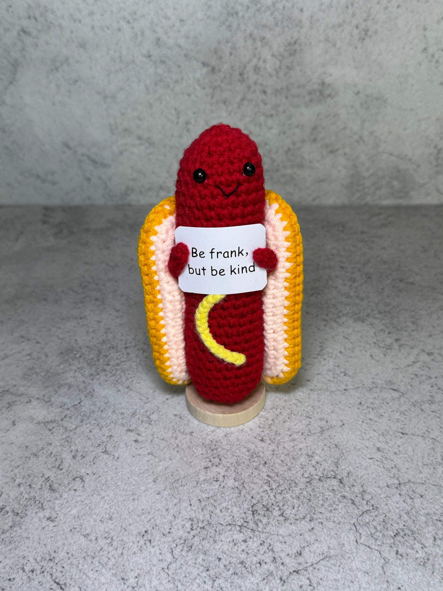 Handmade Crochet Positivity Plush – Uplifting Gifts & Home Décor by CraftnCrumble LLC