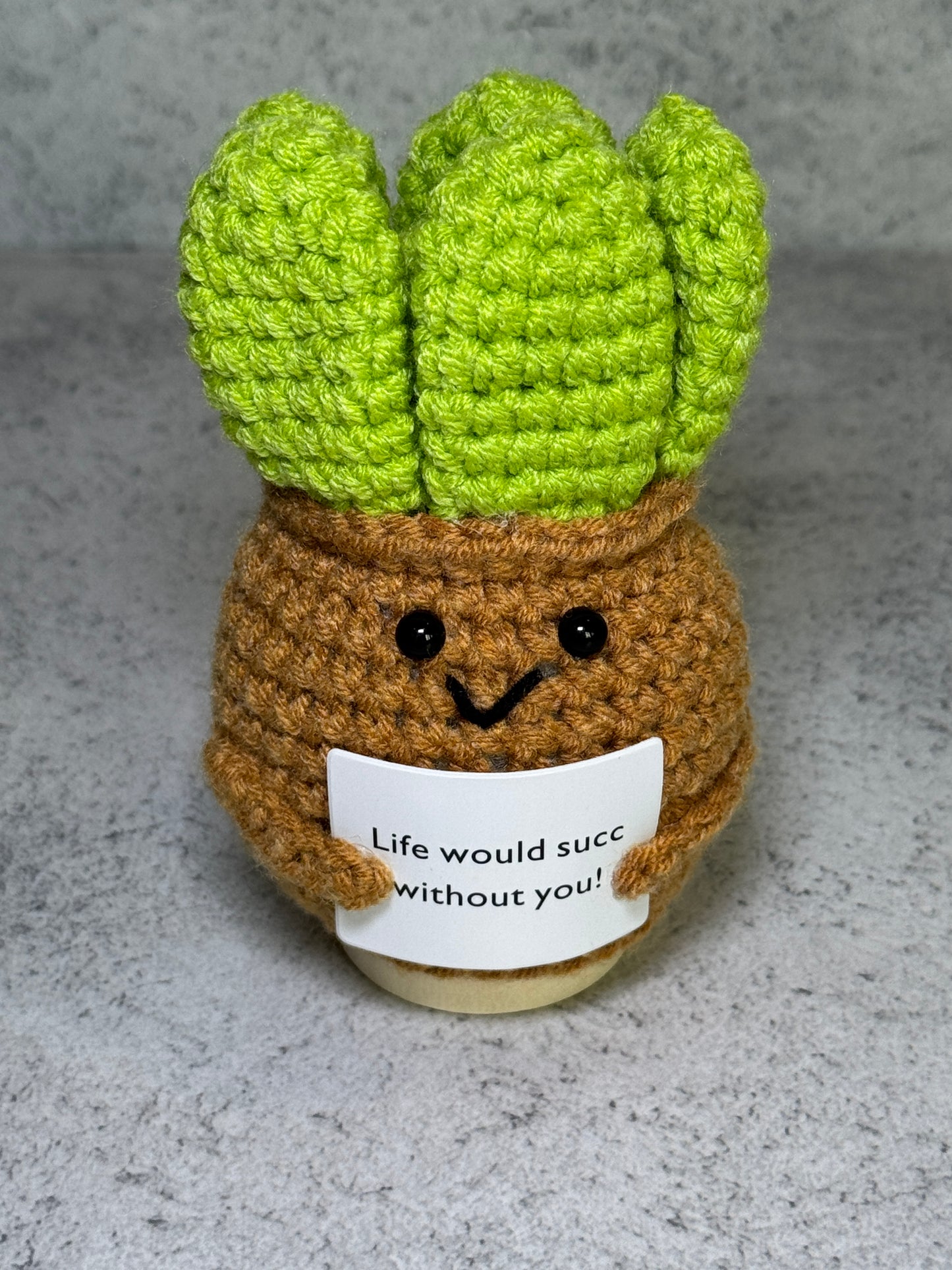 Handmade Crochet Positivity Plush – Uplifting Gifts & Home Décor by CraftnCrumble LLC