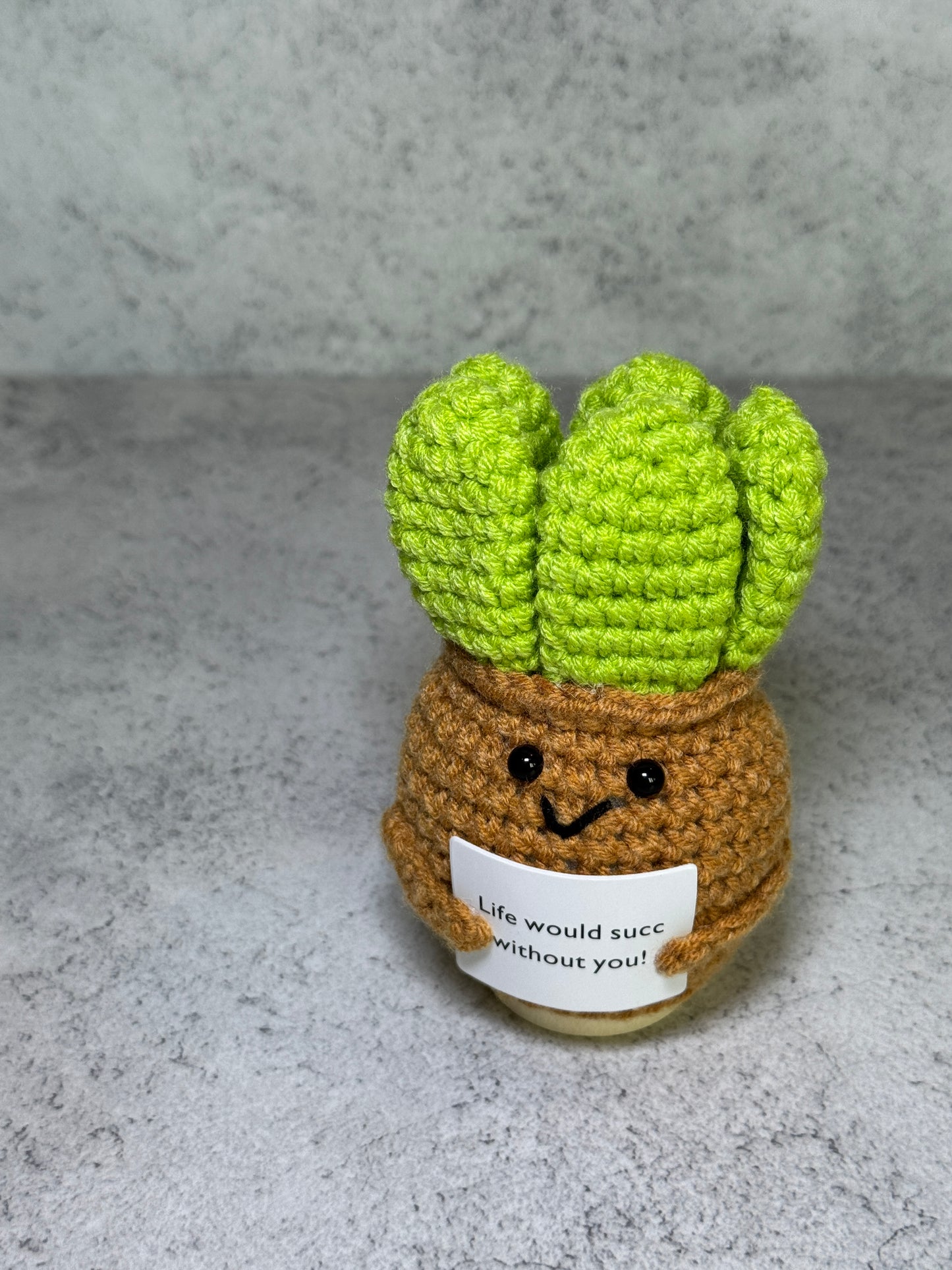 Handmade Crochet Positivity Plush – Uplifting Gifts & Home Décor by CraftnCrumble LLC