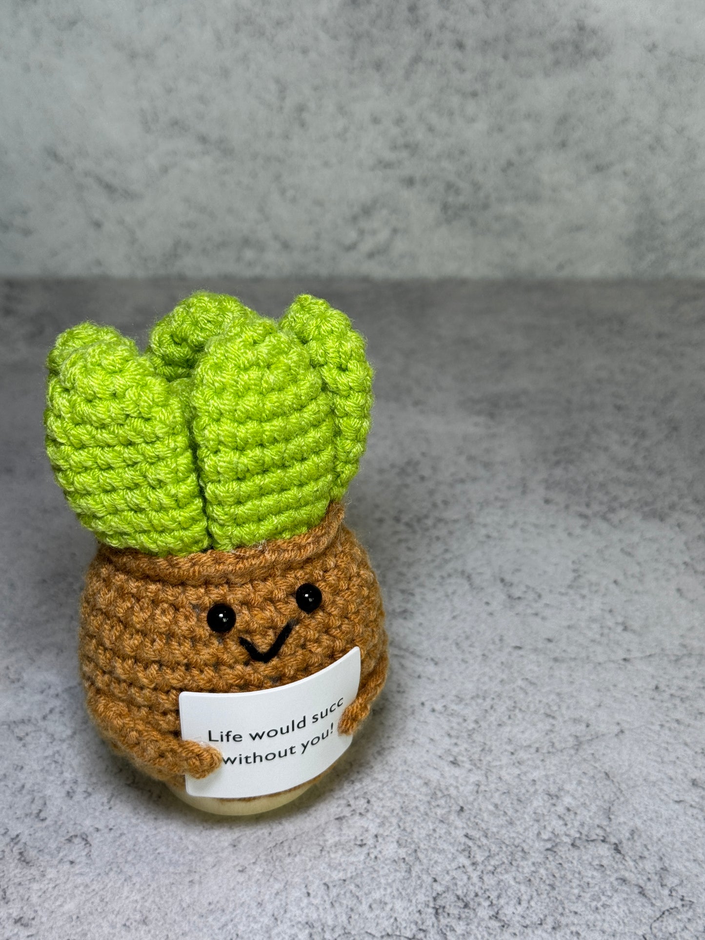 Handmade Crochet Positivity Plush – Uplifting Gifts & Home Décor by CraftnCrumble LLC