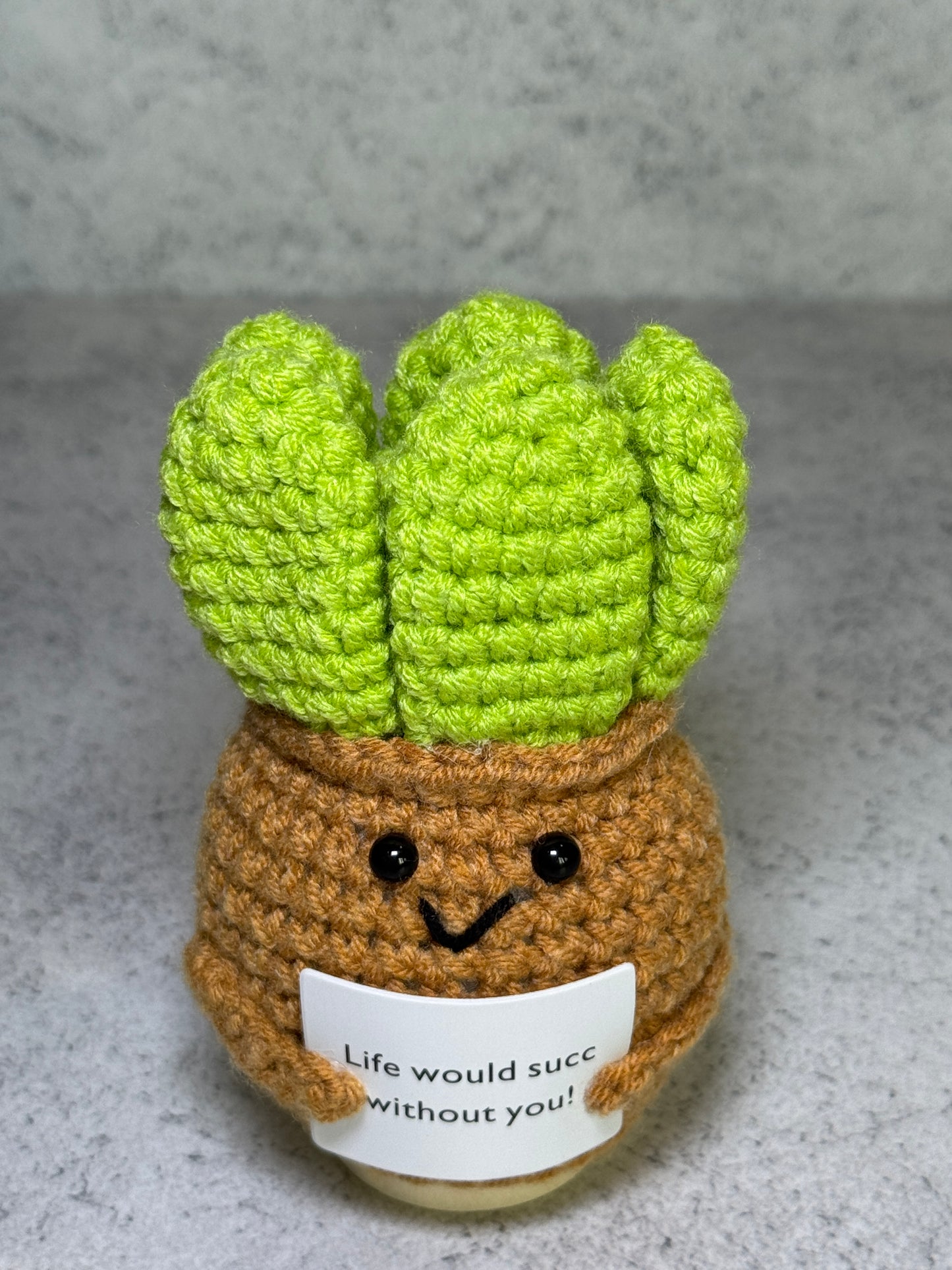 Handmade Crochet Positivity Plush – Uplifting Gifts & Home Décor by CraftnCrumble LLC