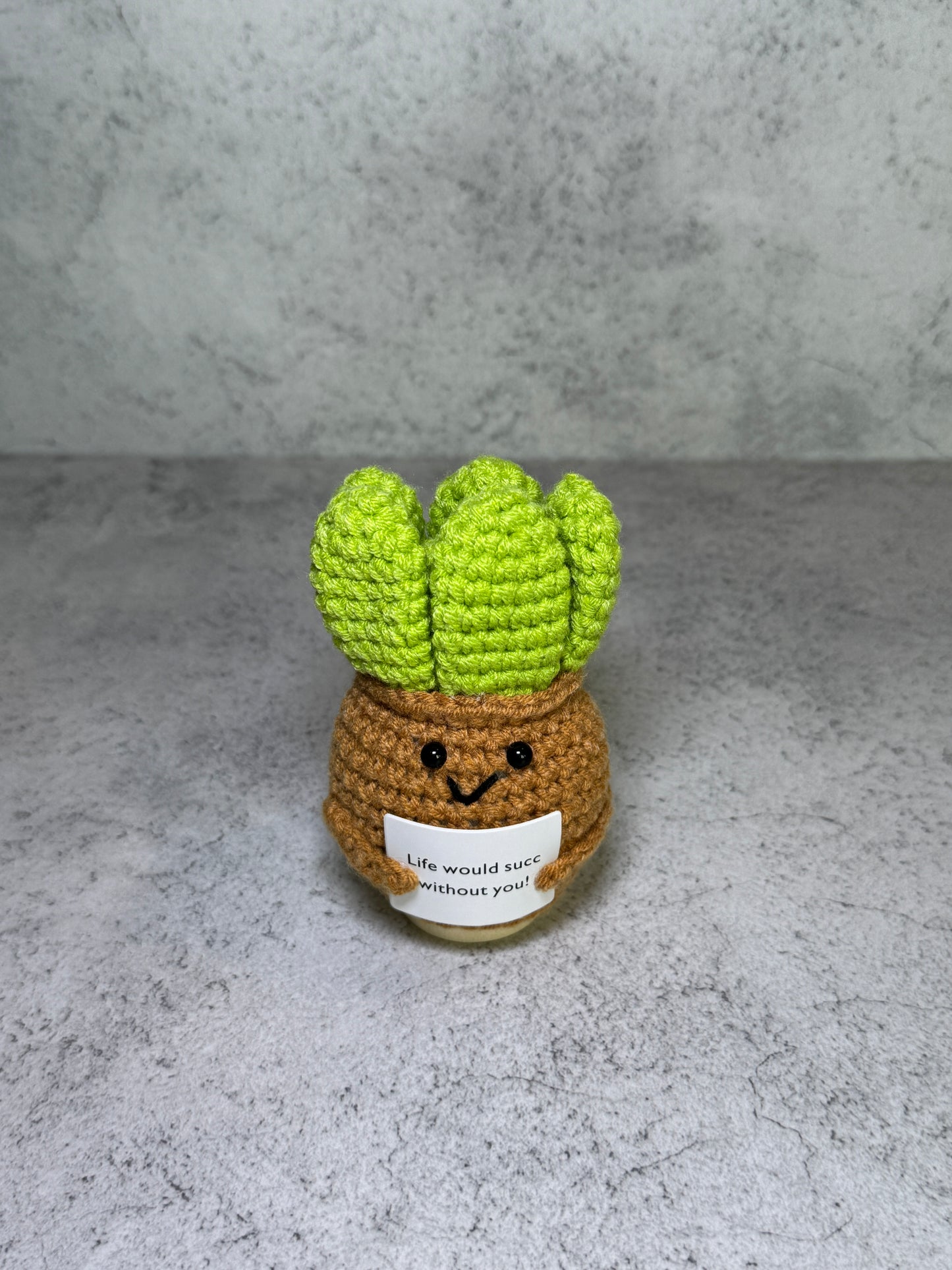 Handmade Crochet Positivity Plush – Uplifting Gifts & Home Décor by CraftnCrumble LLC