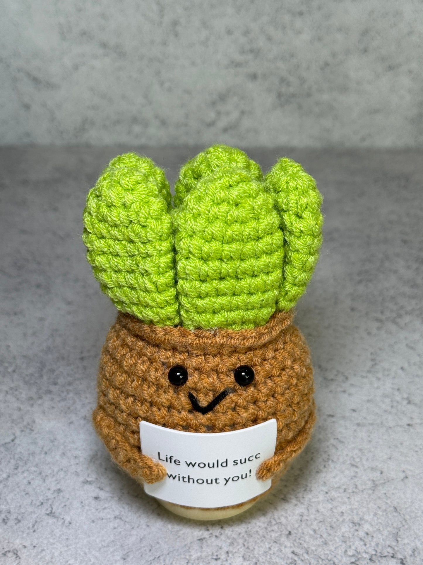 Handmade Crochet Positivity Plush – Uplifting Gifts & Home Décor by CraftnCrumble LLC