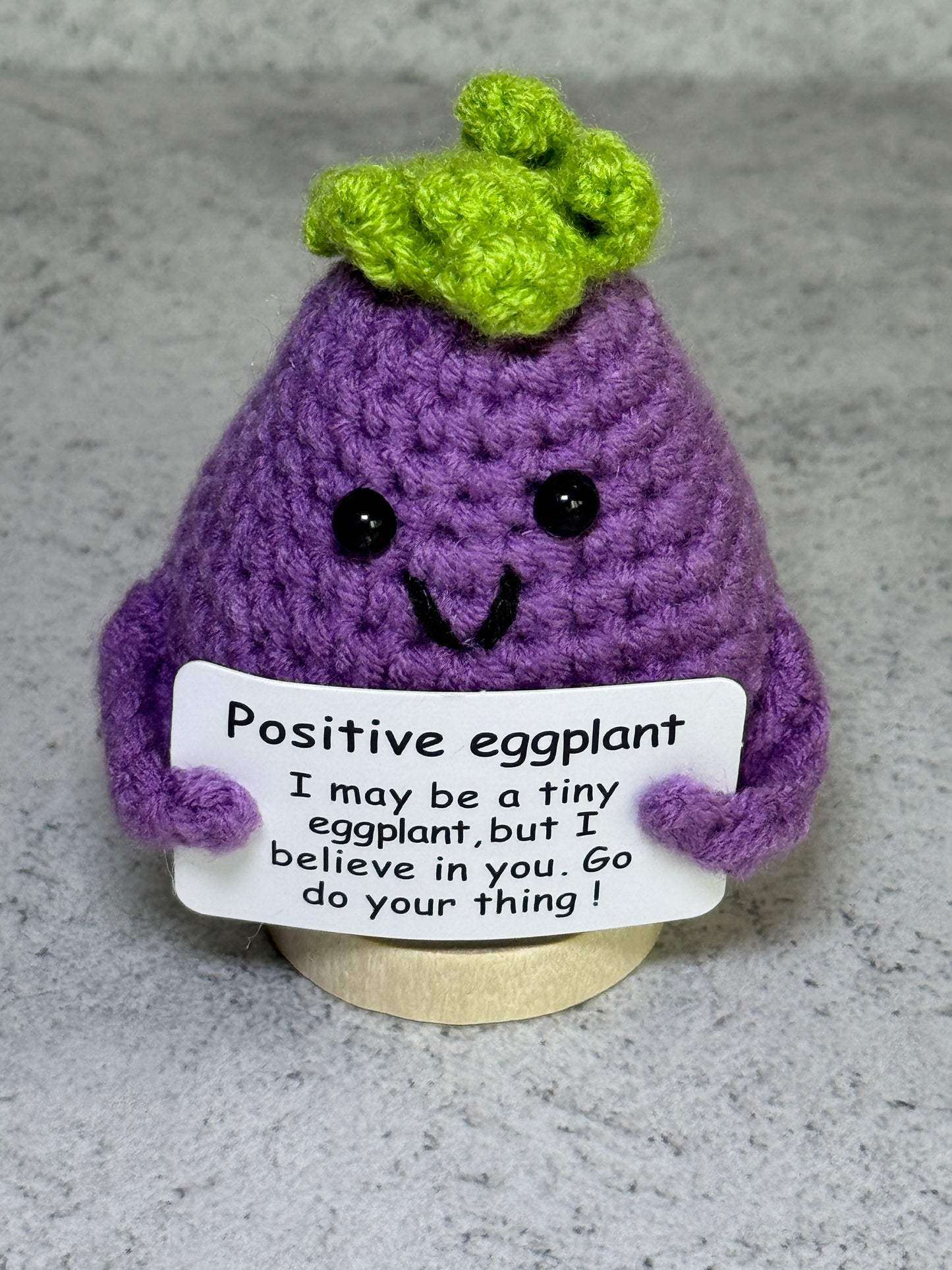 Handmade Crochet Positivity Plush – Uplifting Gifts & Home Décor by CraftnCrumble LLC