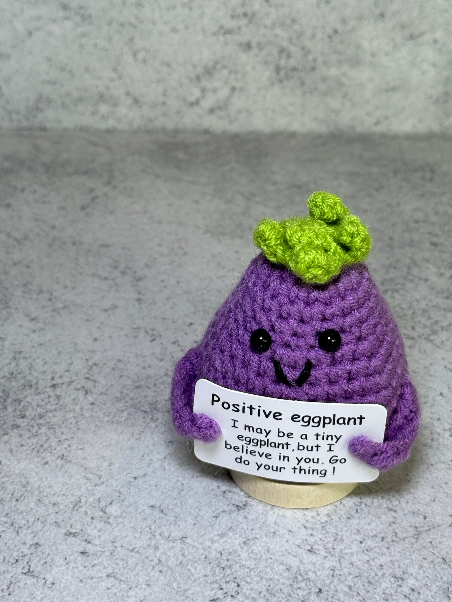 Handmade Crochet Positivity Plush – Uplifting Gifts & Home Décor by CraftnCrumble LLC