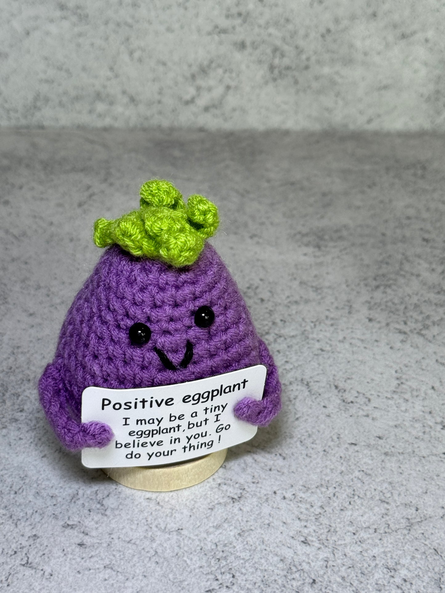 Handmade Crochet Positivity Plush – Uplifting Gifts & Home Décor by CraftnCrumble LLC