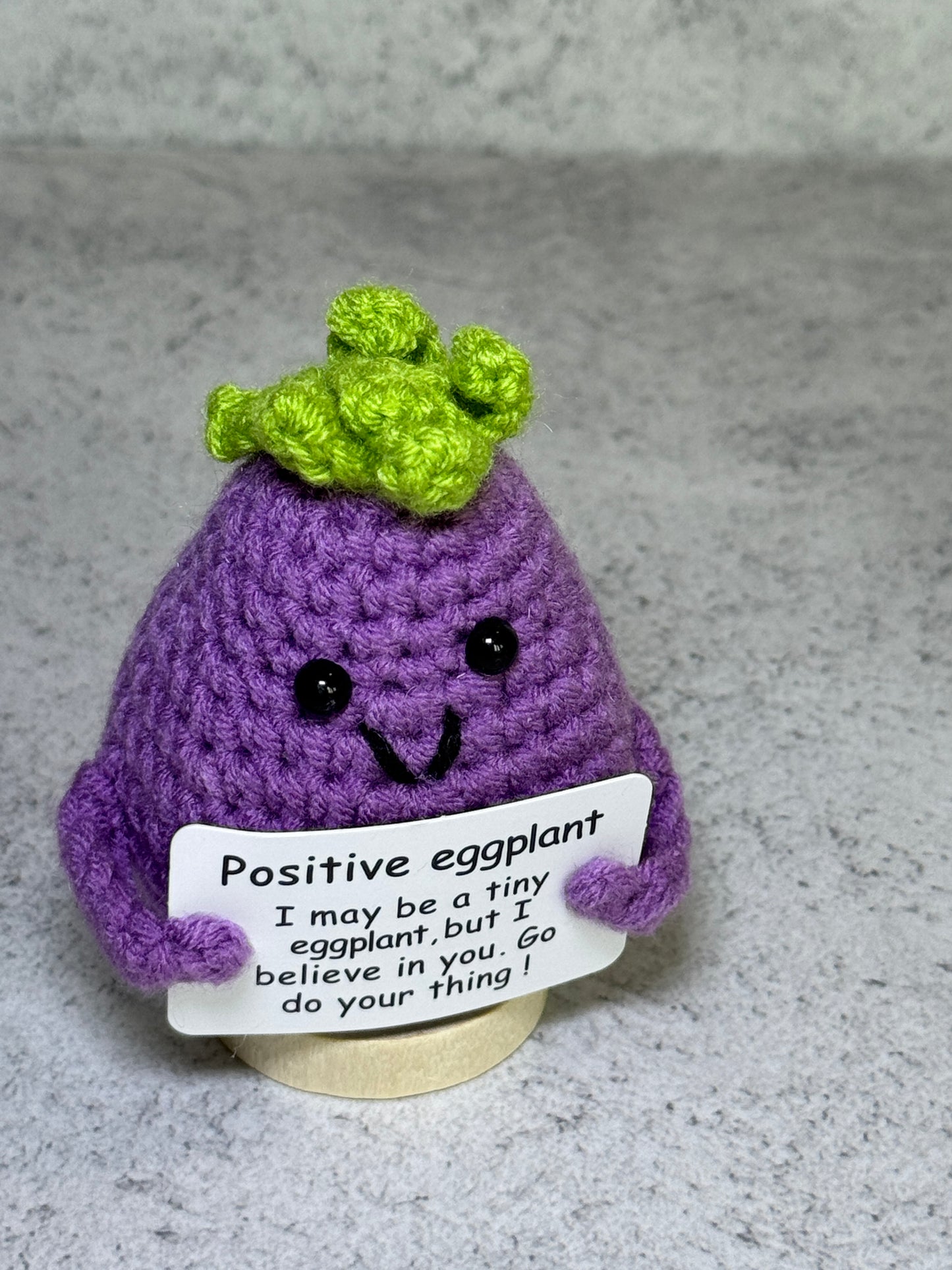 Handmade Crochet Positivity Plush – Uplifting Gifts & Home Décor by CraftnCrumble LLC