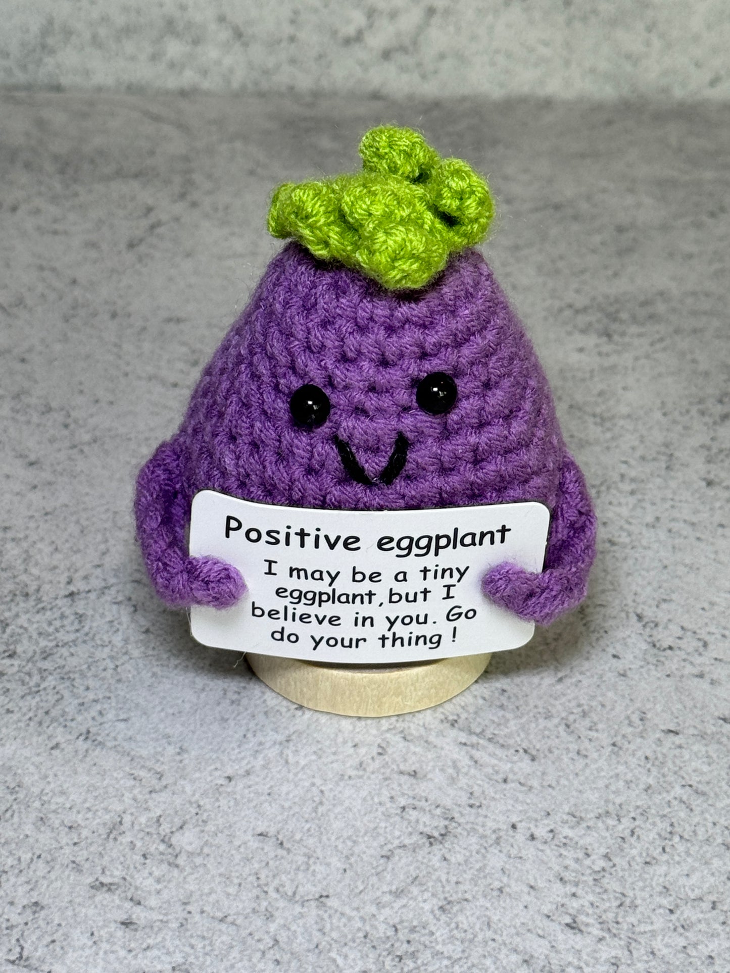 Handmade Crochet Positivity Plush – Uplifting Gifts & Home Décor by CraftnCrumble LLC