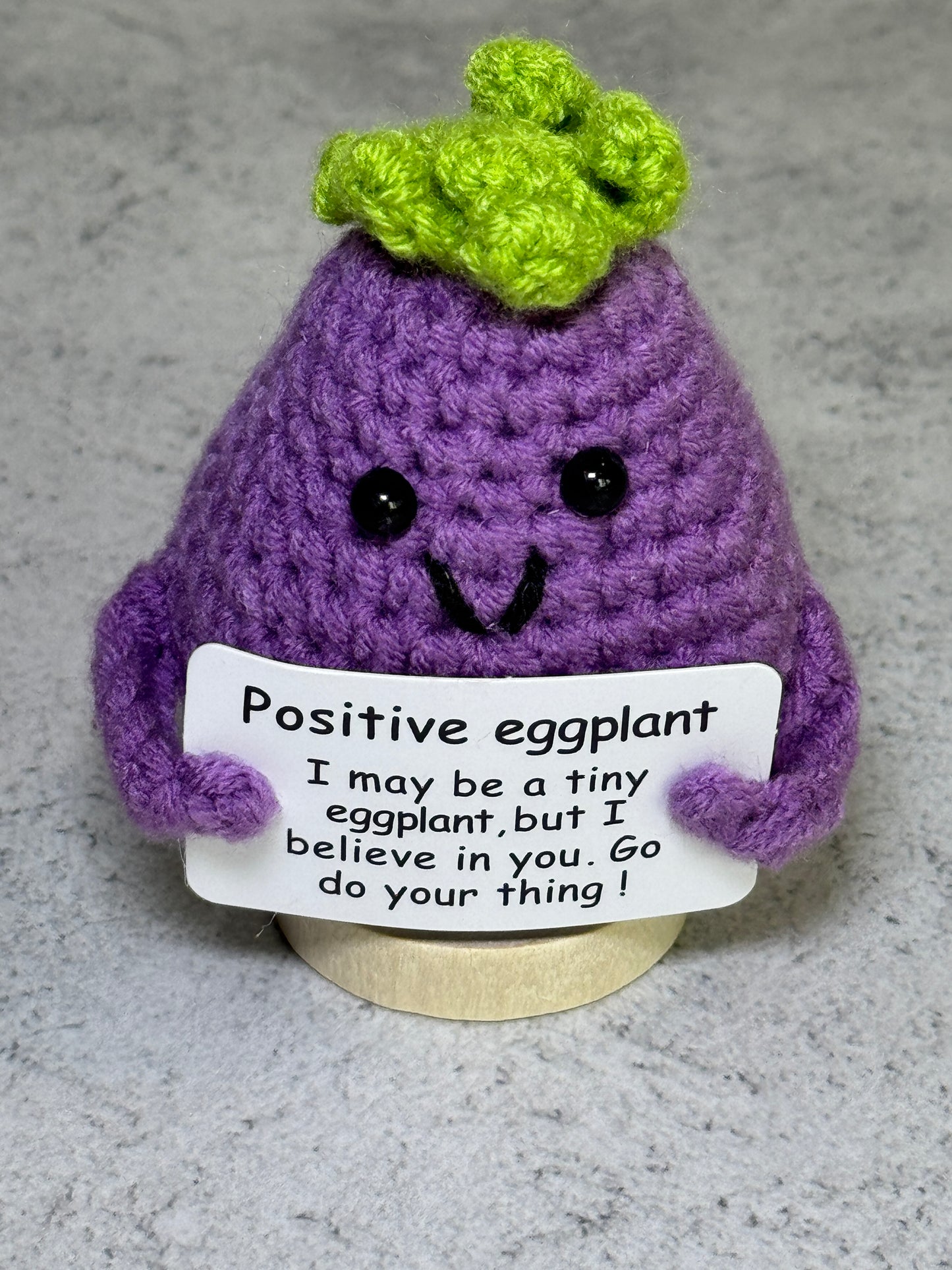 Handmade Crochet Positivity Plush – Uplifting Gifts & Home Décor by CraftnCrumble LLC