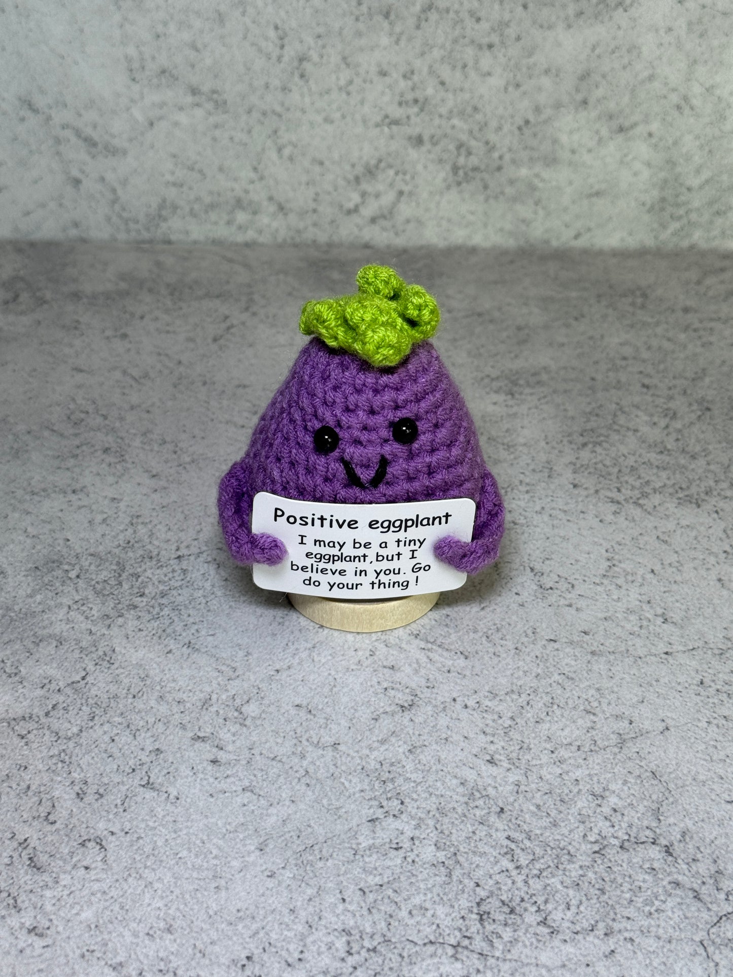 Handmade Crochet Positivity Plush – Uplifting Gifts & Home Décor by CraftnCrumble LLC
