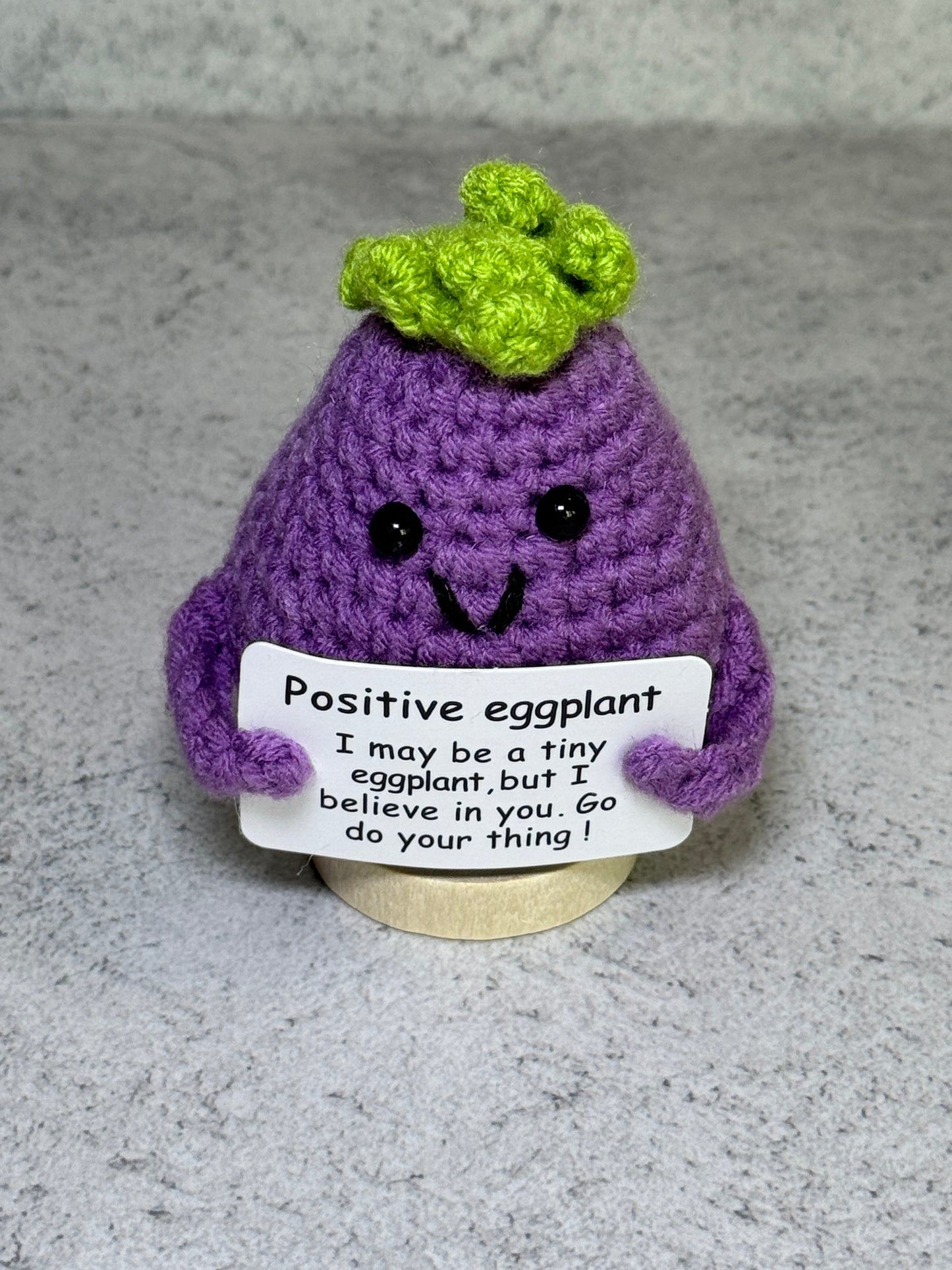 Handmade Crochet Positivity Plush – Uplifting Gifts & Home Décor by CraftnCrumble LLC