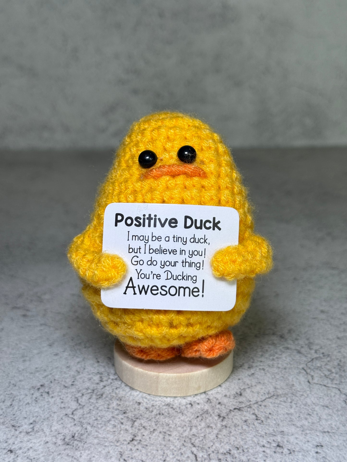 Handmade Crochet Positivity Plush – Uplifting Gifts & Home Décor by CraftnCrumble LLC