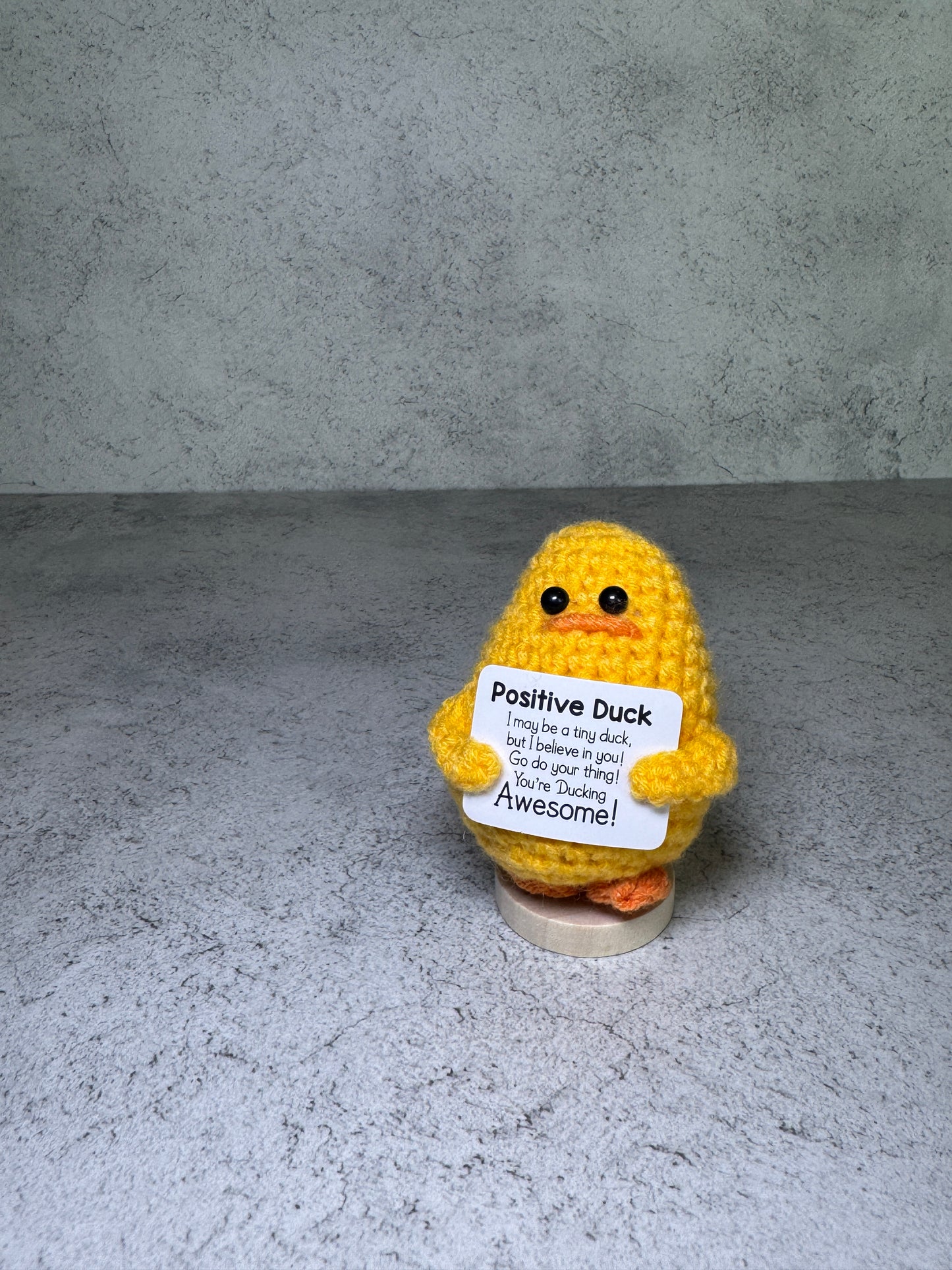 Handmade Crochet Positivity Plush – Uplifting Gifts & Home Décor by CraftnCrumble LLC