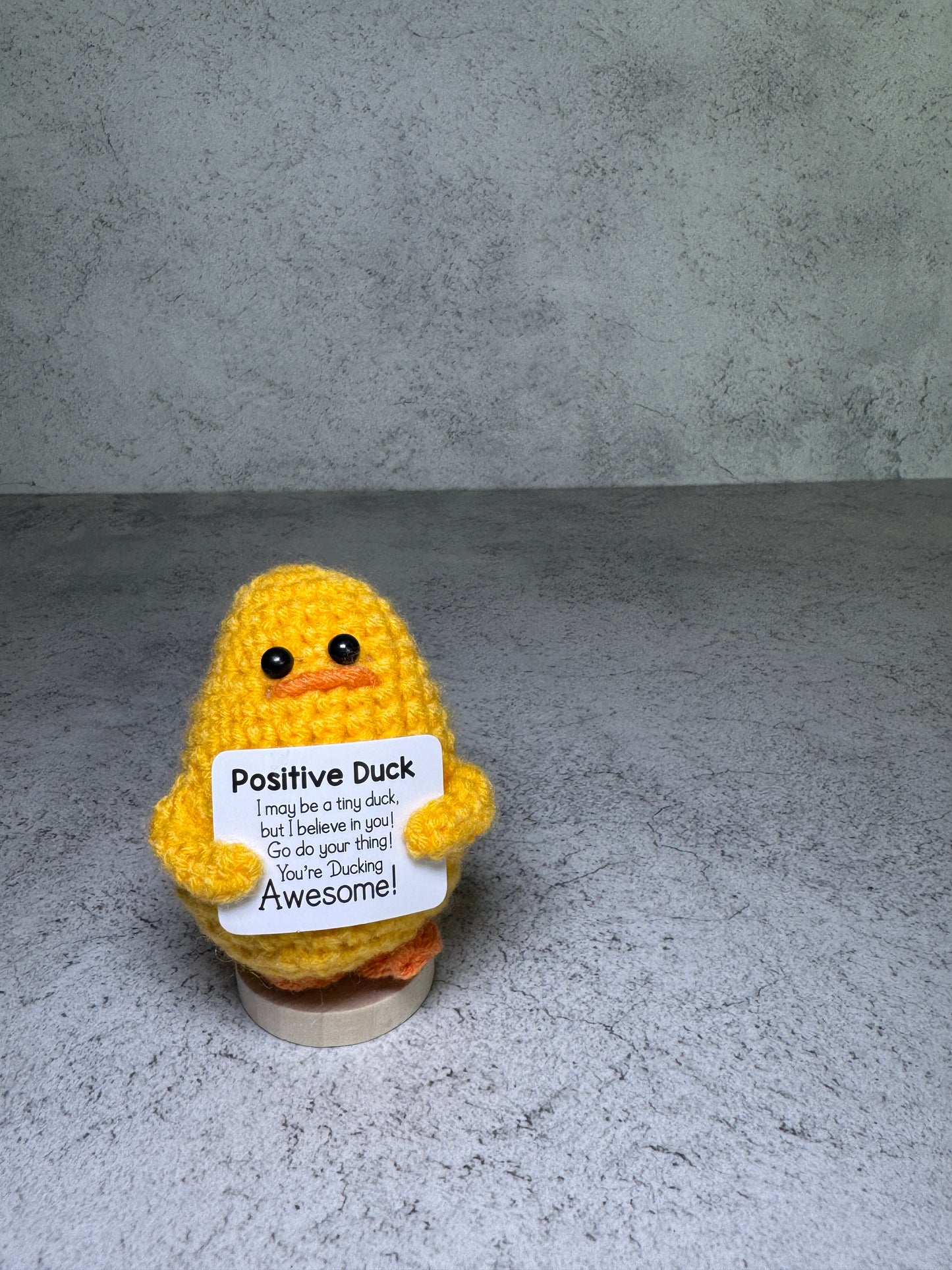 Handmade Crochet Positivity Plush – Uplifting Gifts & Home Décor by CraftnCrumble LLC
