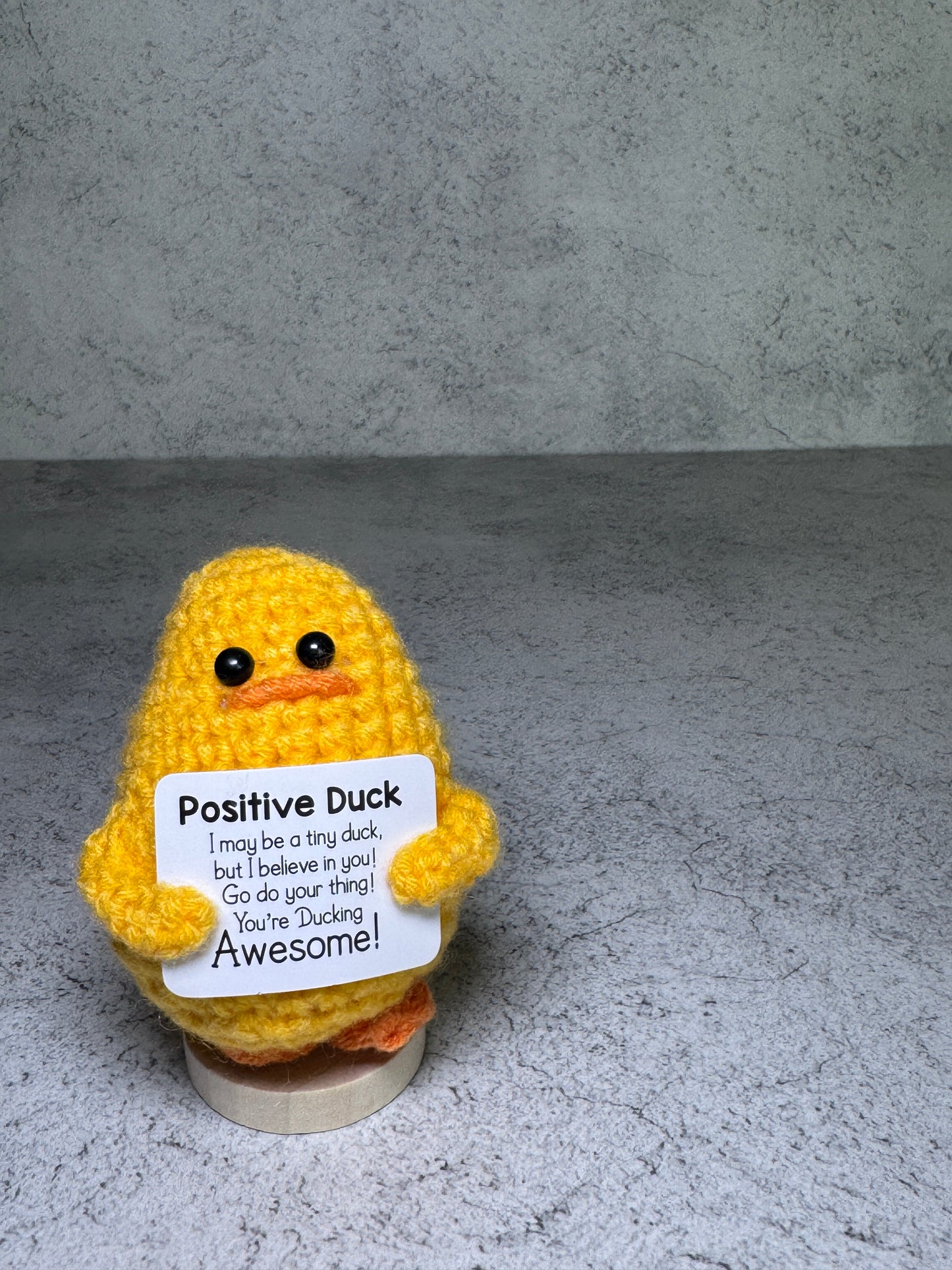 Handmade Crochet Positivity Plush – Uplifting Gifts & Home Décor by CraftnCrumble LLC