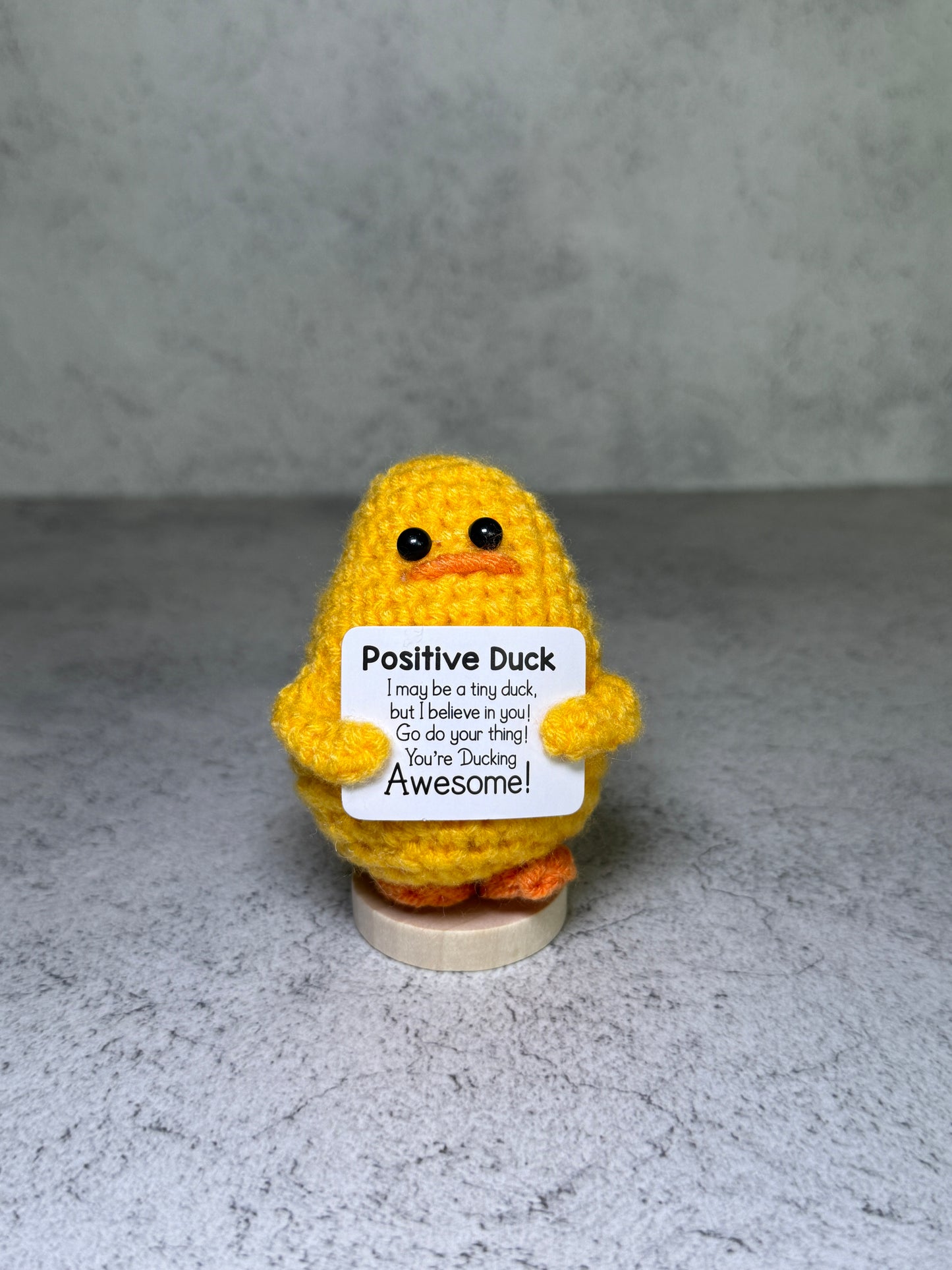 Handmade Crochet Positivity Plush – Uplifting Gifts & Home Décor by CraftnCrumble LLC