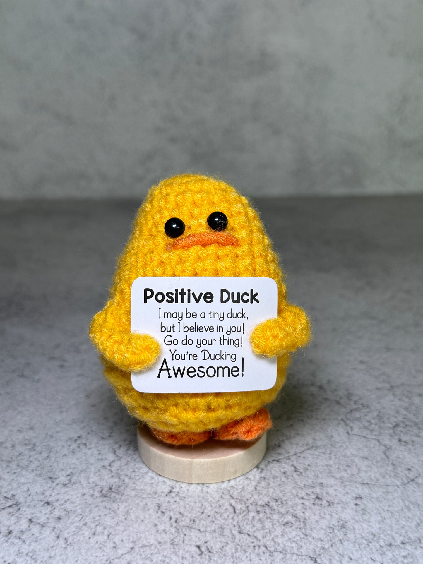 Handmade Crochet Positivity Plush – Uplifting Gifts & Home Décor by CraftnCrumble LLC