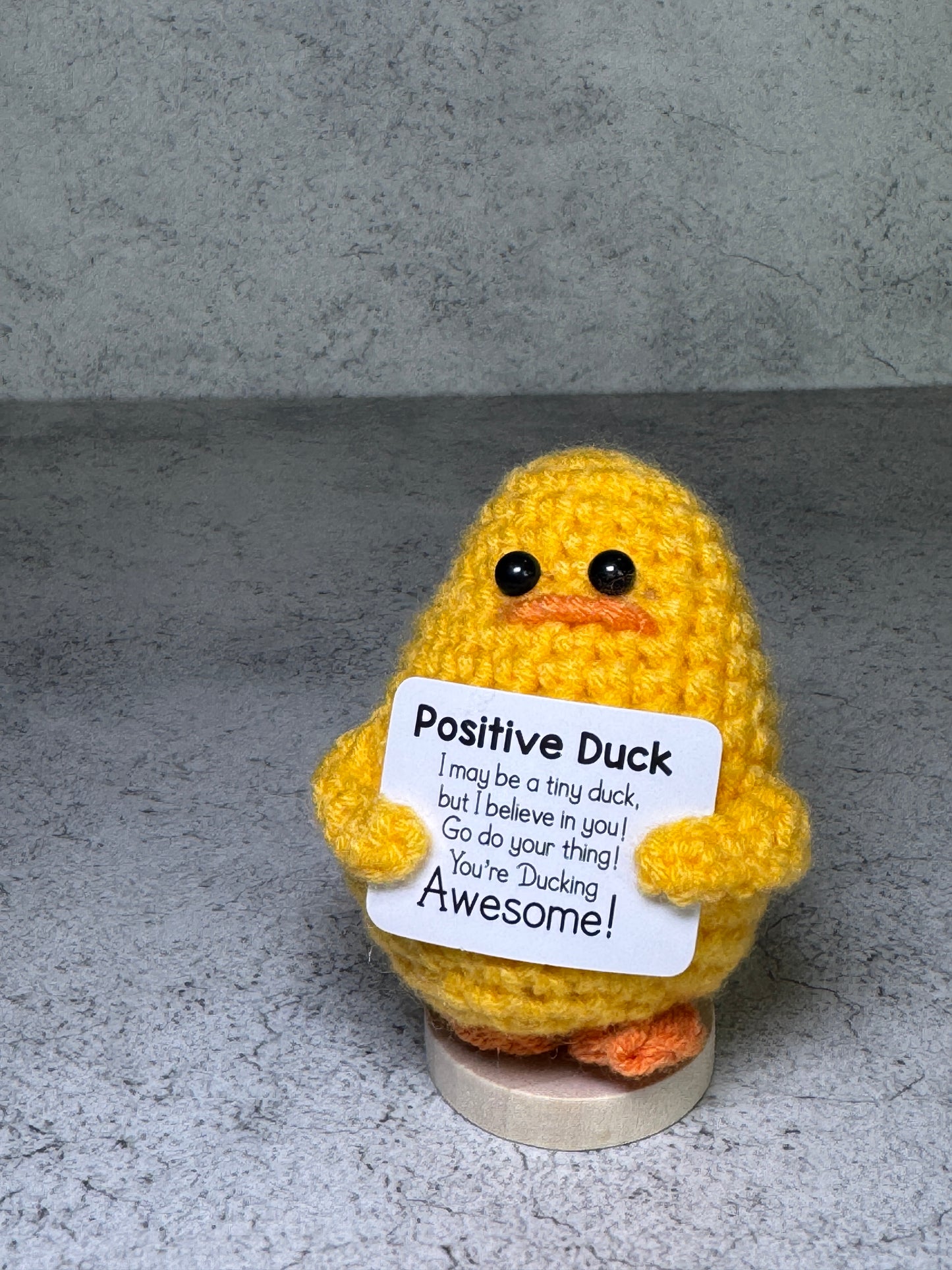 Handmade Crochet Positivity Plush – Uplifting Gifts & Home Décor by CraftnCrumble LLC