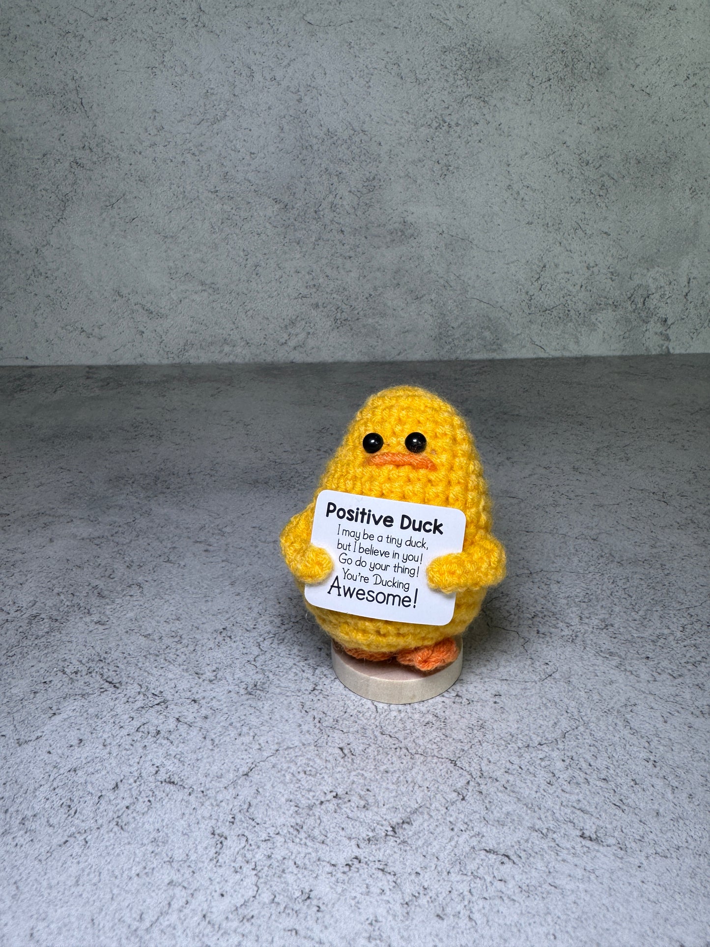 Handmade Crochet Positivity Plush – Uplifting Gifts & Home Décor by CraftnCrumble LLC