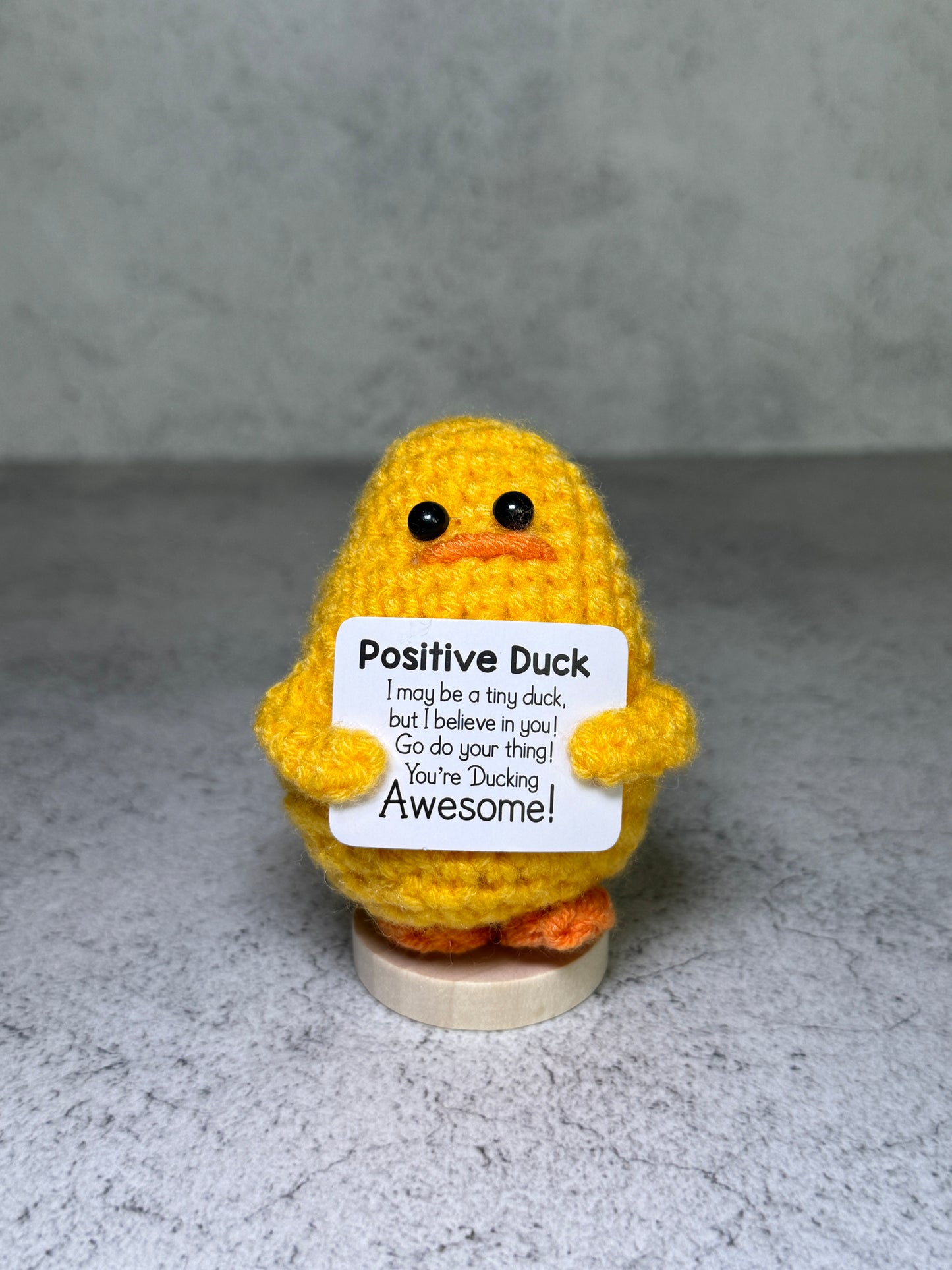 Handmade Crochet Positivity Plush – Uplifting Gifts & Home Décor by CraftnCrumble LLC