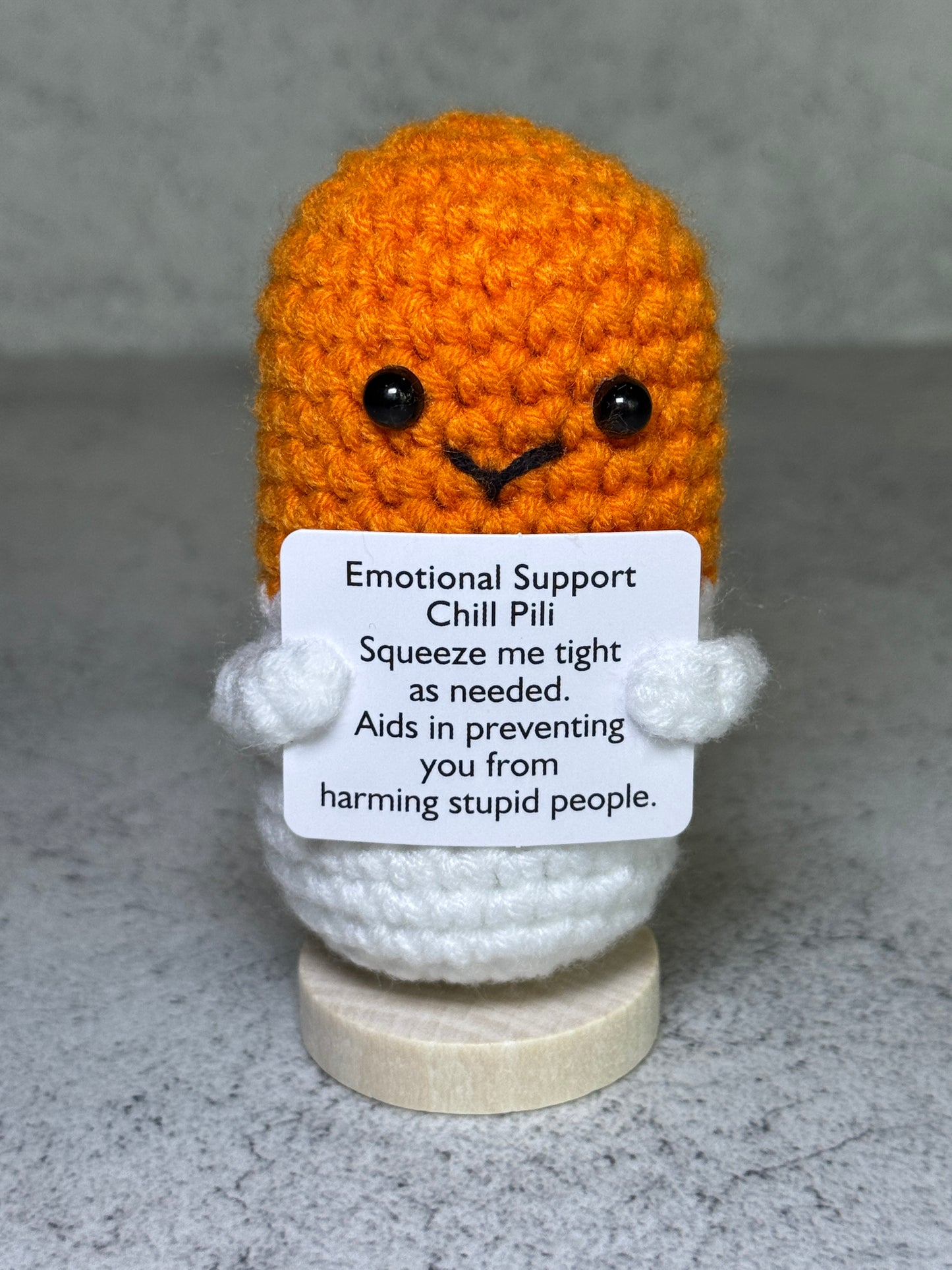 Handmade Crochet Positivity Plush – Uplifting Gifts & Home Décor by CraftnCrumble LLC