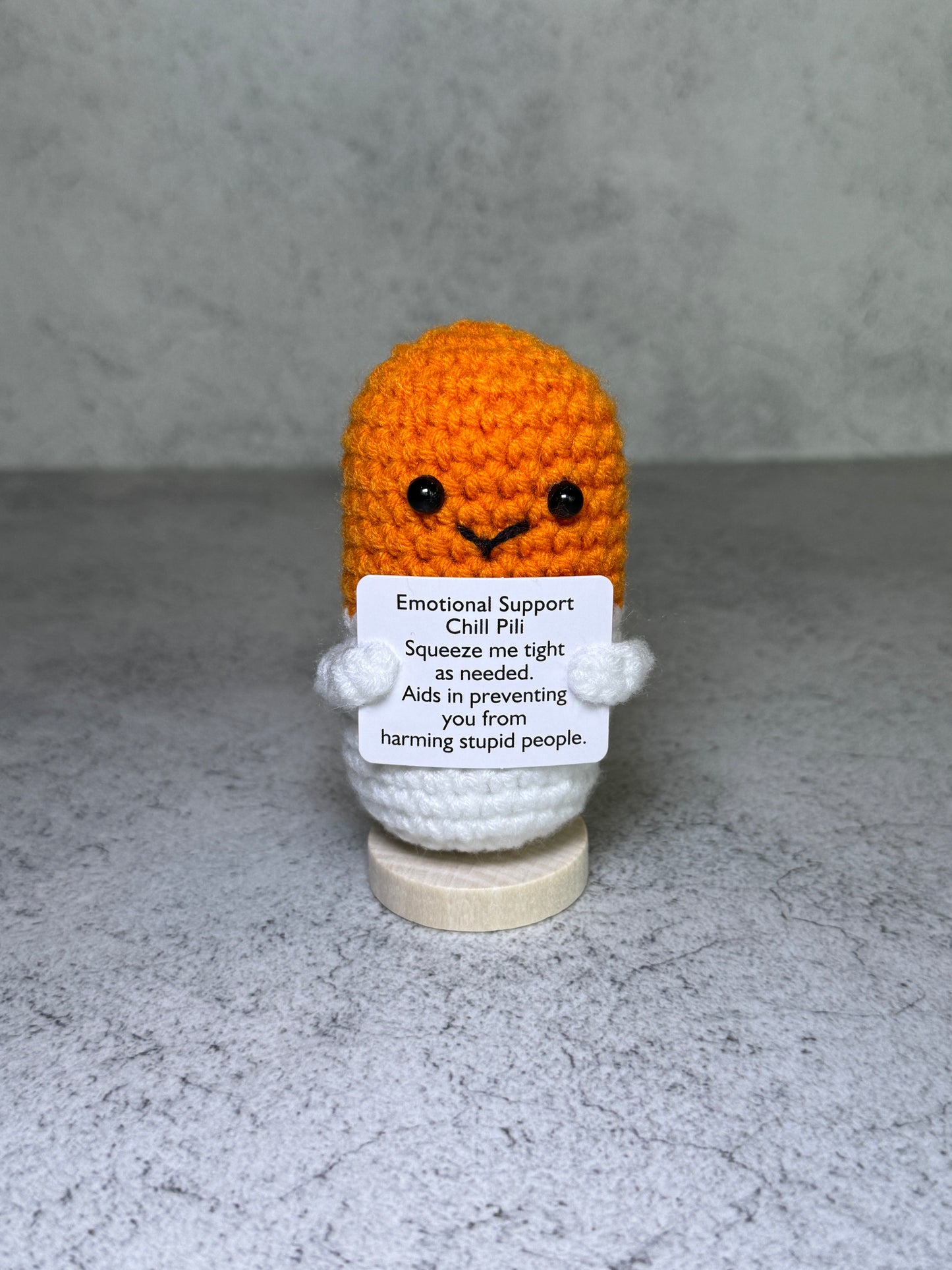 Handmade Crochet Positivity Plush – Uplifting Gifts & Home Décor by CraftnCrumble LLC