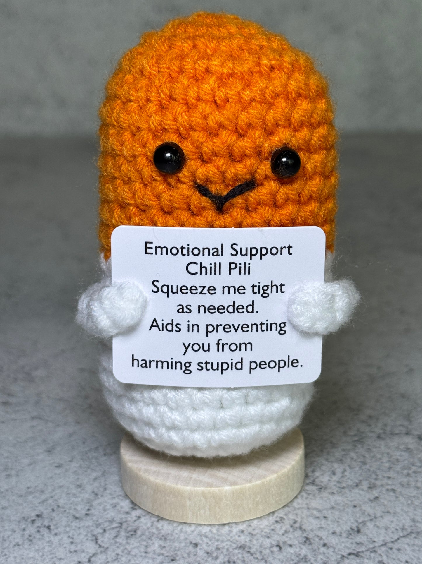 Handmade Crochet Positivity Plush – Uplifting Gifts & Home Décor by CraftnCrumble LLC