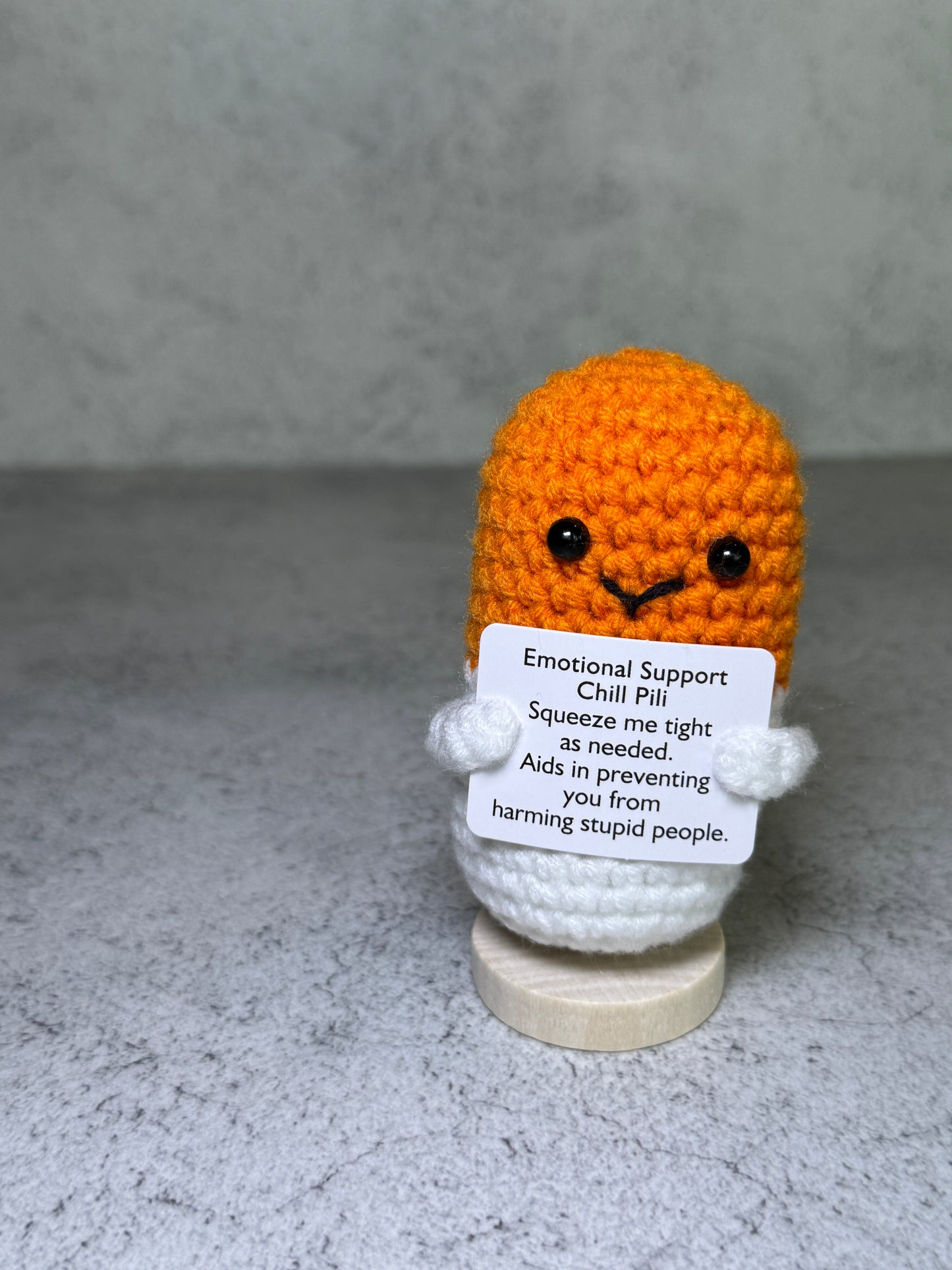 Handmade Crochet Positivity Plush – Uplifting Gifts & Home Décor by CraftnCrumble LLC