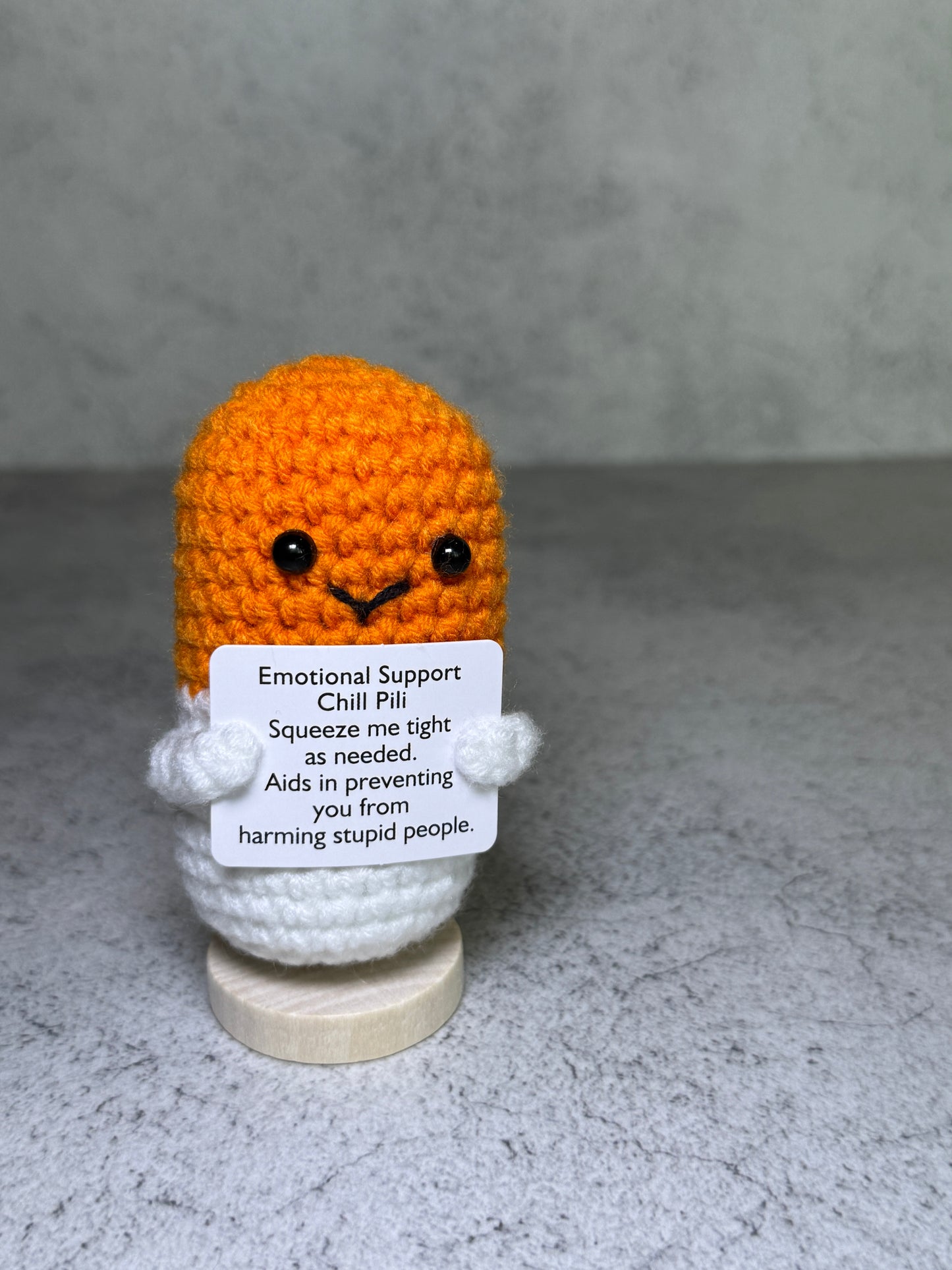 Handmade Crochet Positivity Plush – Uplifting Gifts & Home Décor by CraftnCrumble LLC