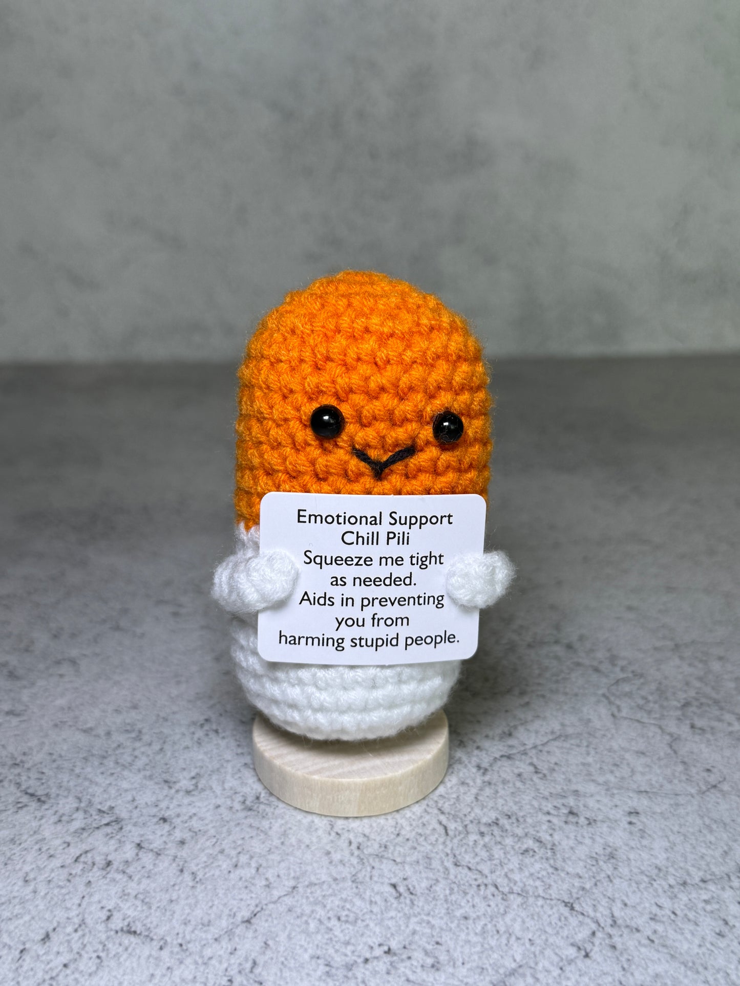 Handmade Crochet Positivity Plush – Uplifting Gifts & Home Décor by CraftnCrumble LLC