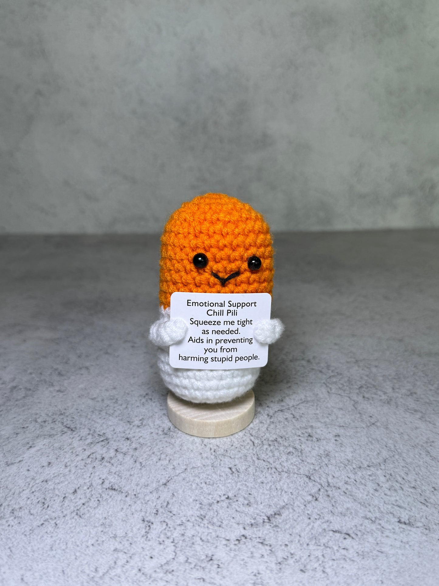 Handmade Crochet Positivity Plush – Uplifting Gifts & Home Décor by CraftnCrumble LLC