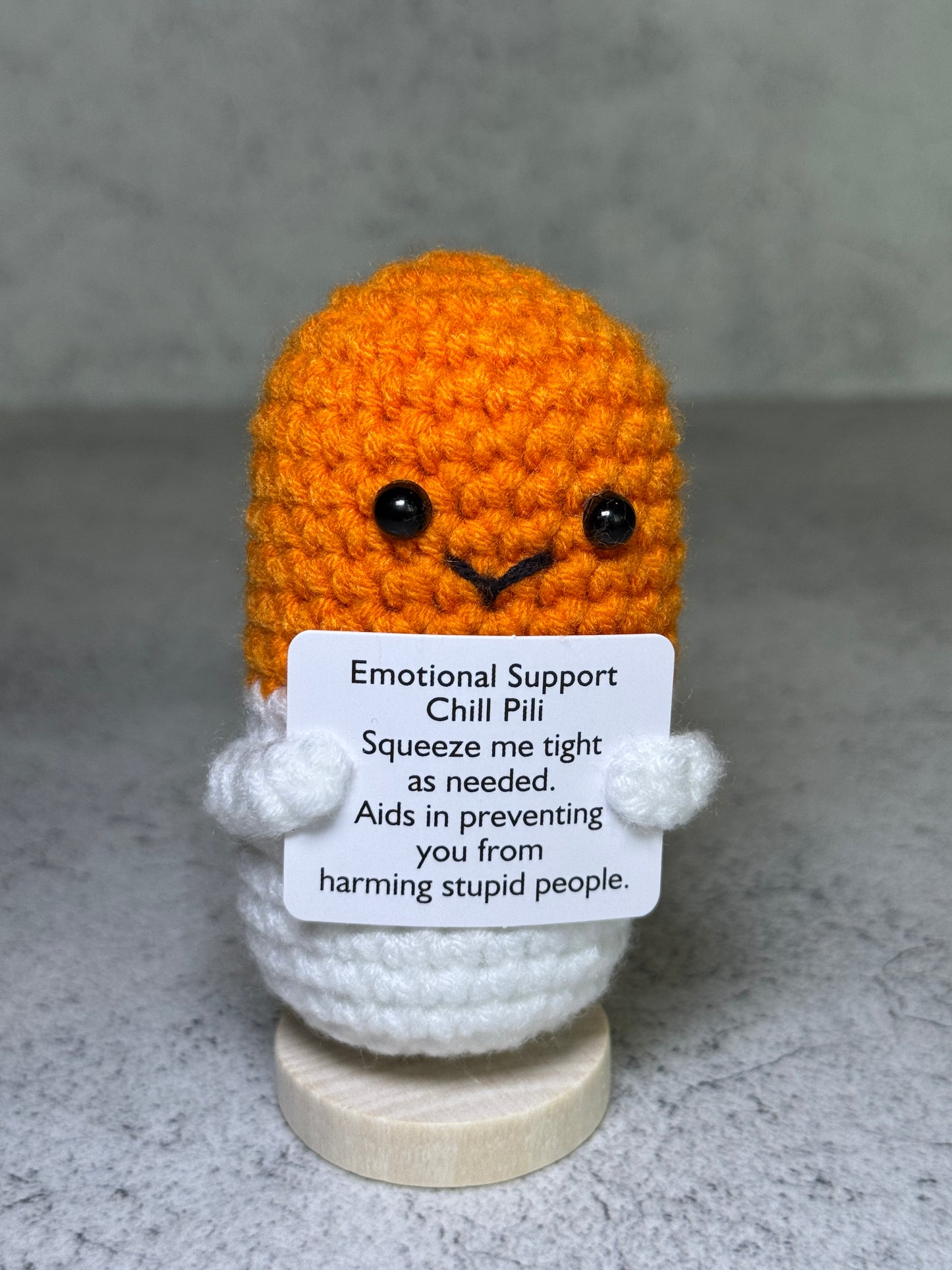 Handmade Crochet Positivity Plush – Uplifting Gifts & Home Décor by CraftnCrumble LLC