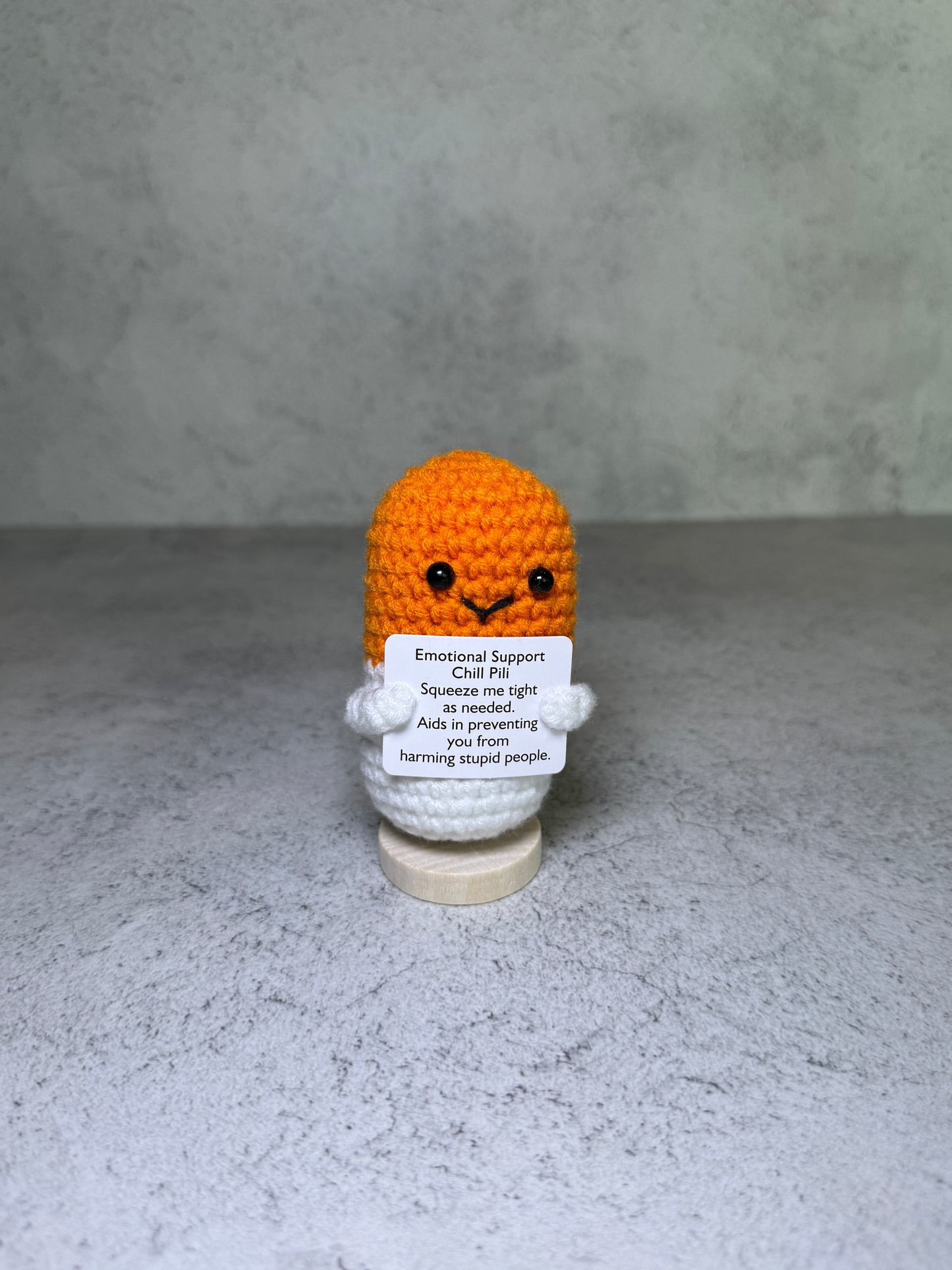 Handmade Crochet Positivity Plush – Uplifting Gifts & Home Décor by CraftnCrumble LLC