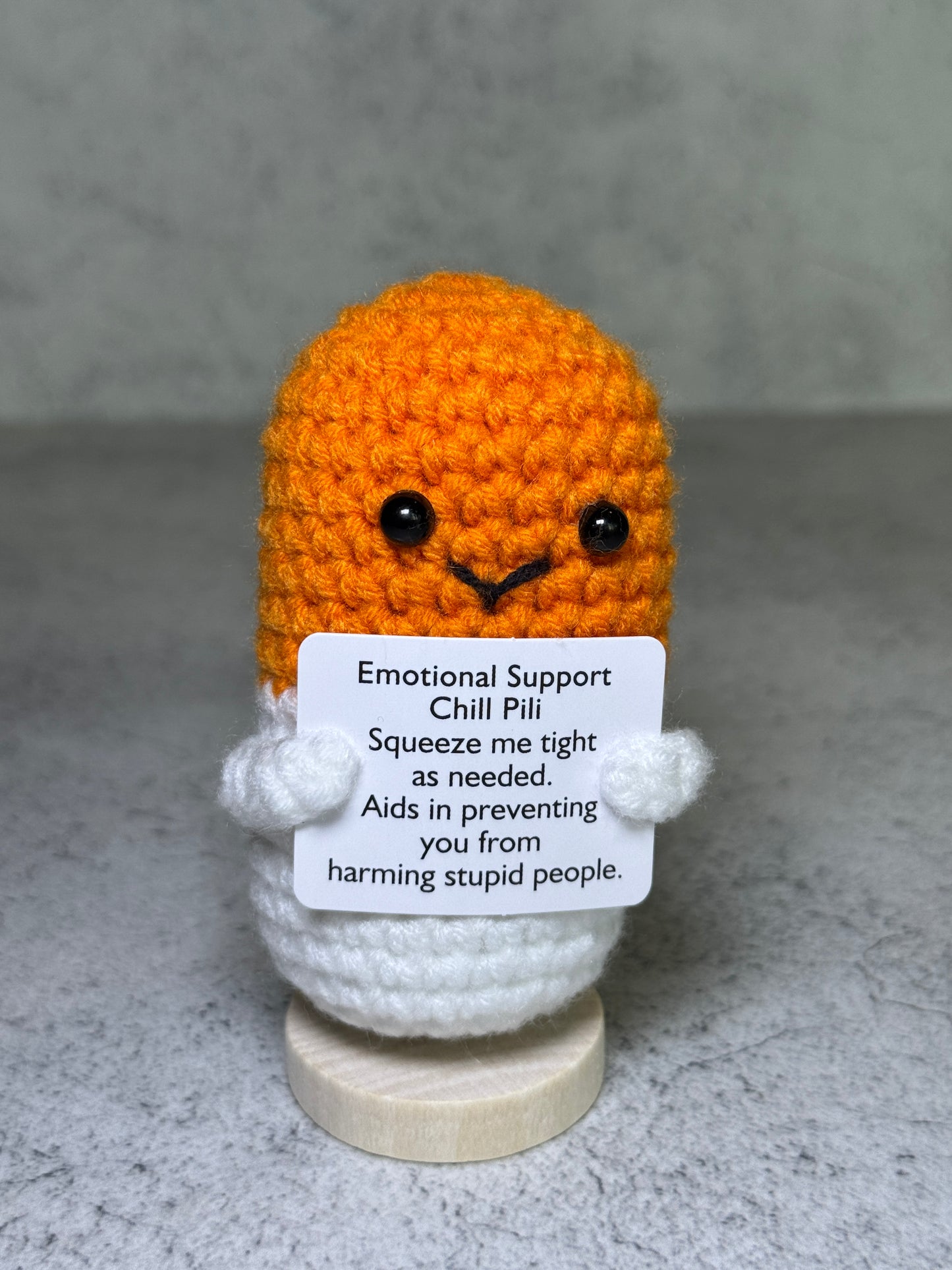 Handmade Crochet Positivity Plush – Uplifting Gifts & Home Décor by CraftnCrumble LLC