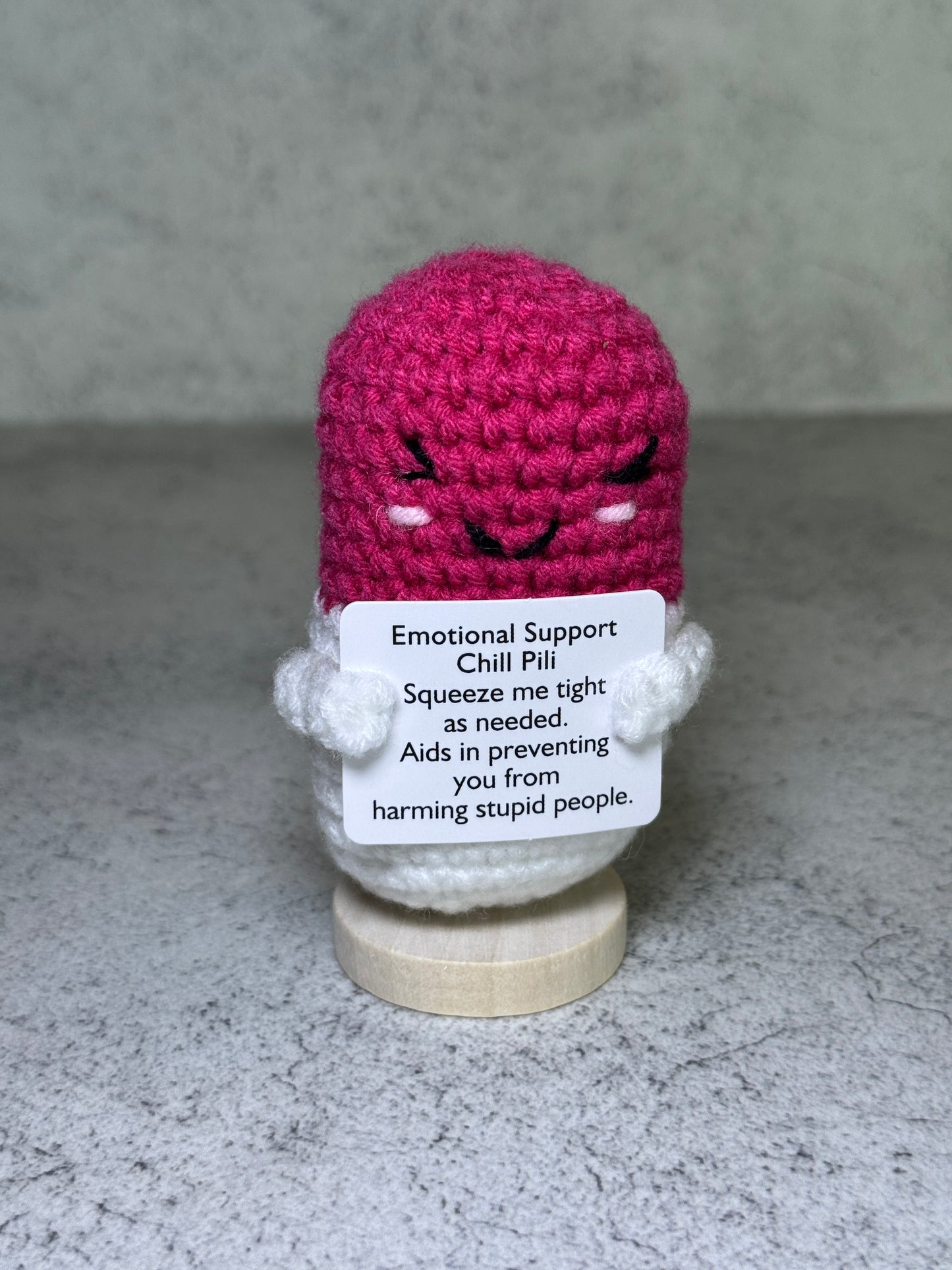 Handmade Crochet Positivity Plush – Uplifting Gifts & Home Décor by CraftnCrumble LLC