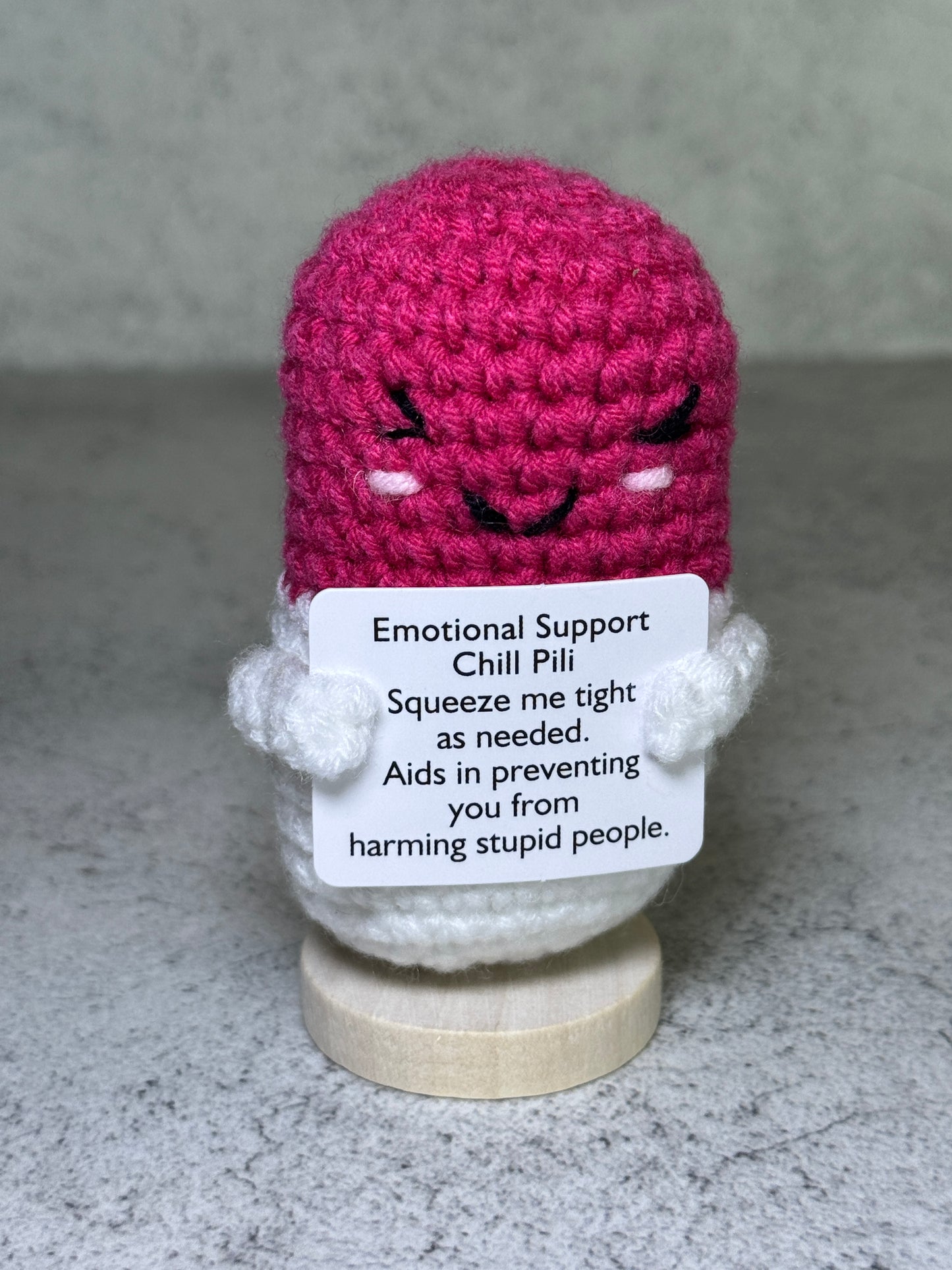 Handmade Crochet Positivity Plush – Uplifting Gifts & Home Décor by CraftnCrumble LLC